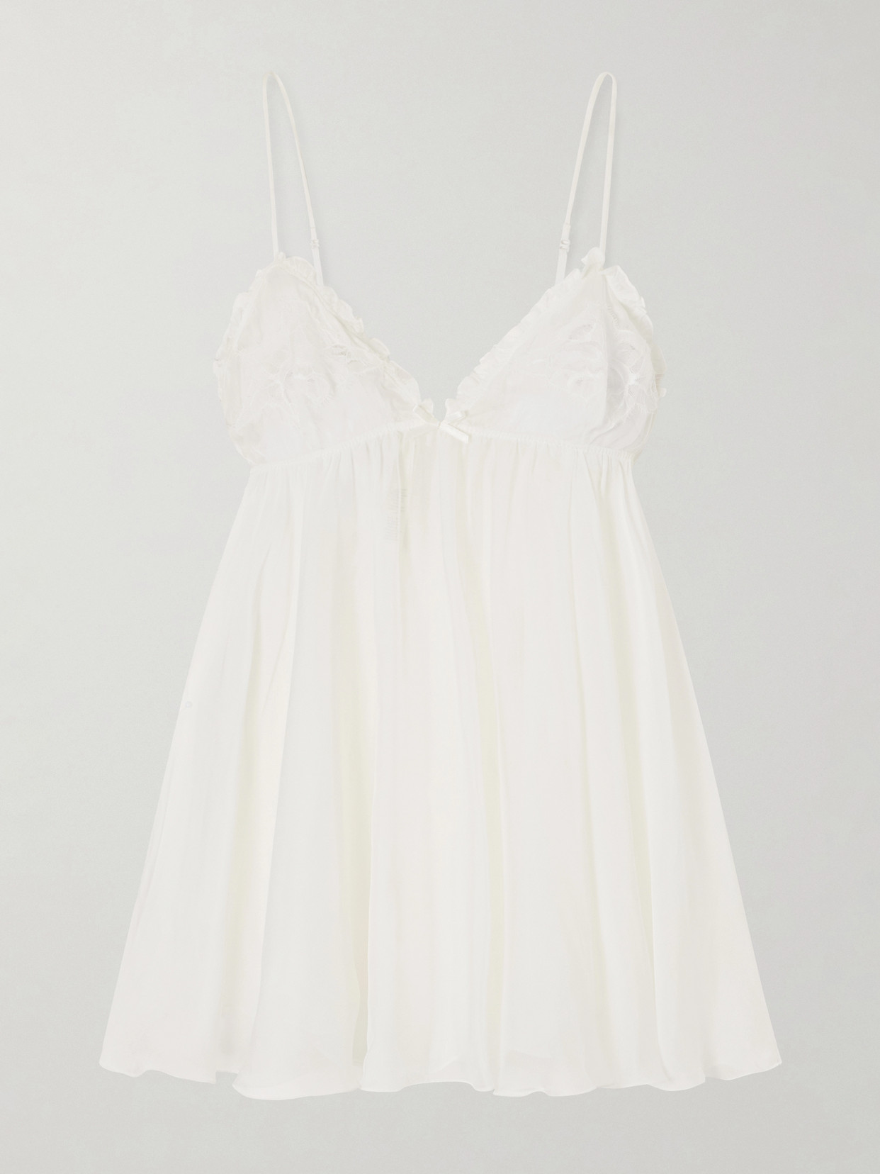 Lace Triangle Silk Camisole