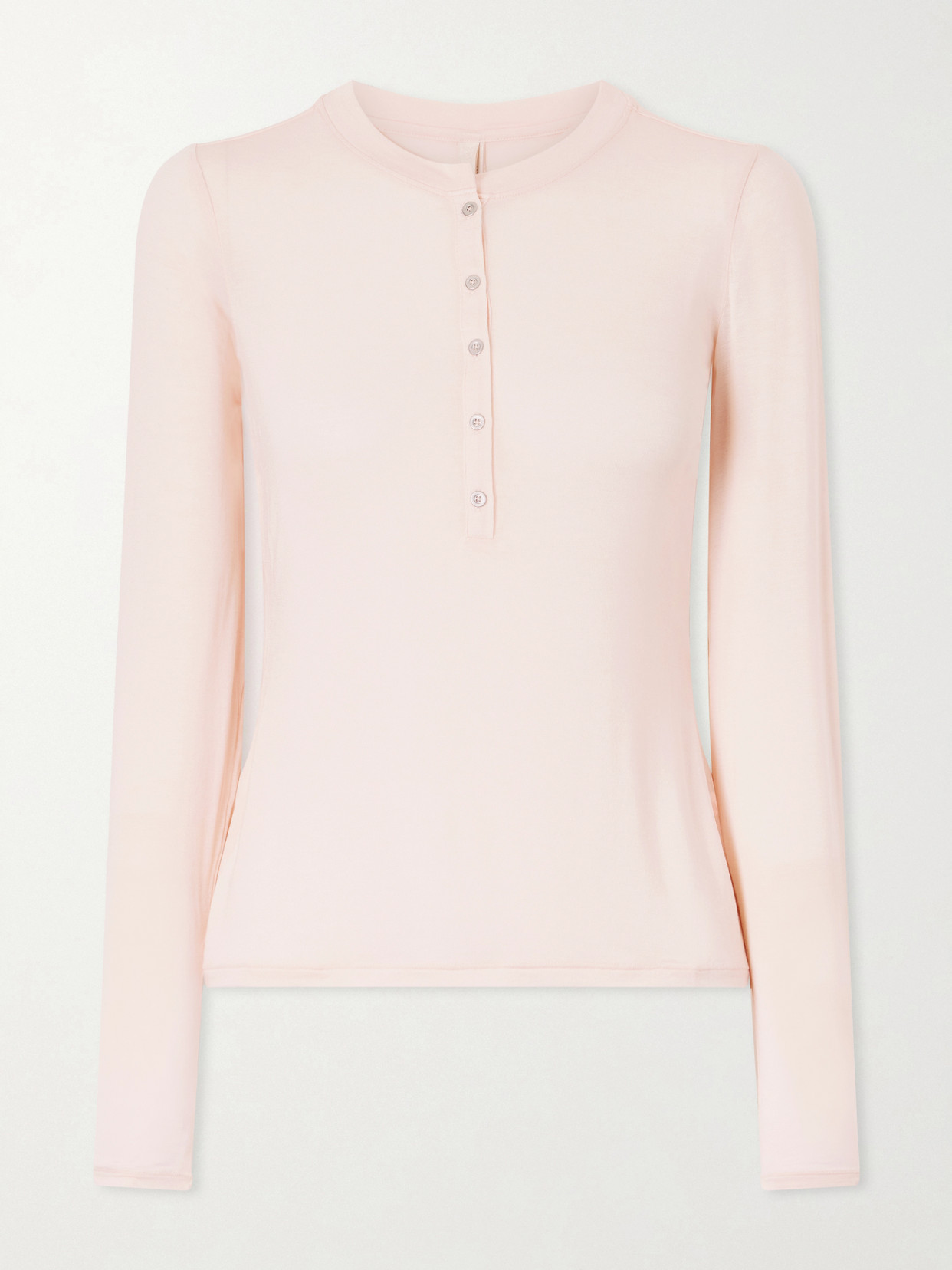 Sheer Modal-Blend Henley Top