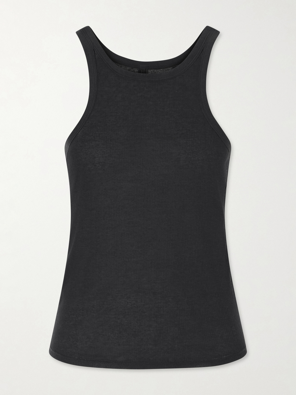 Ribbed-Knit Jersey Tank