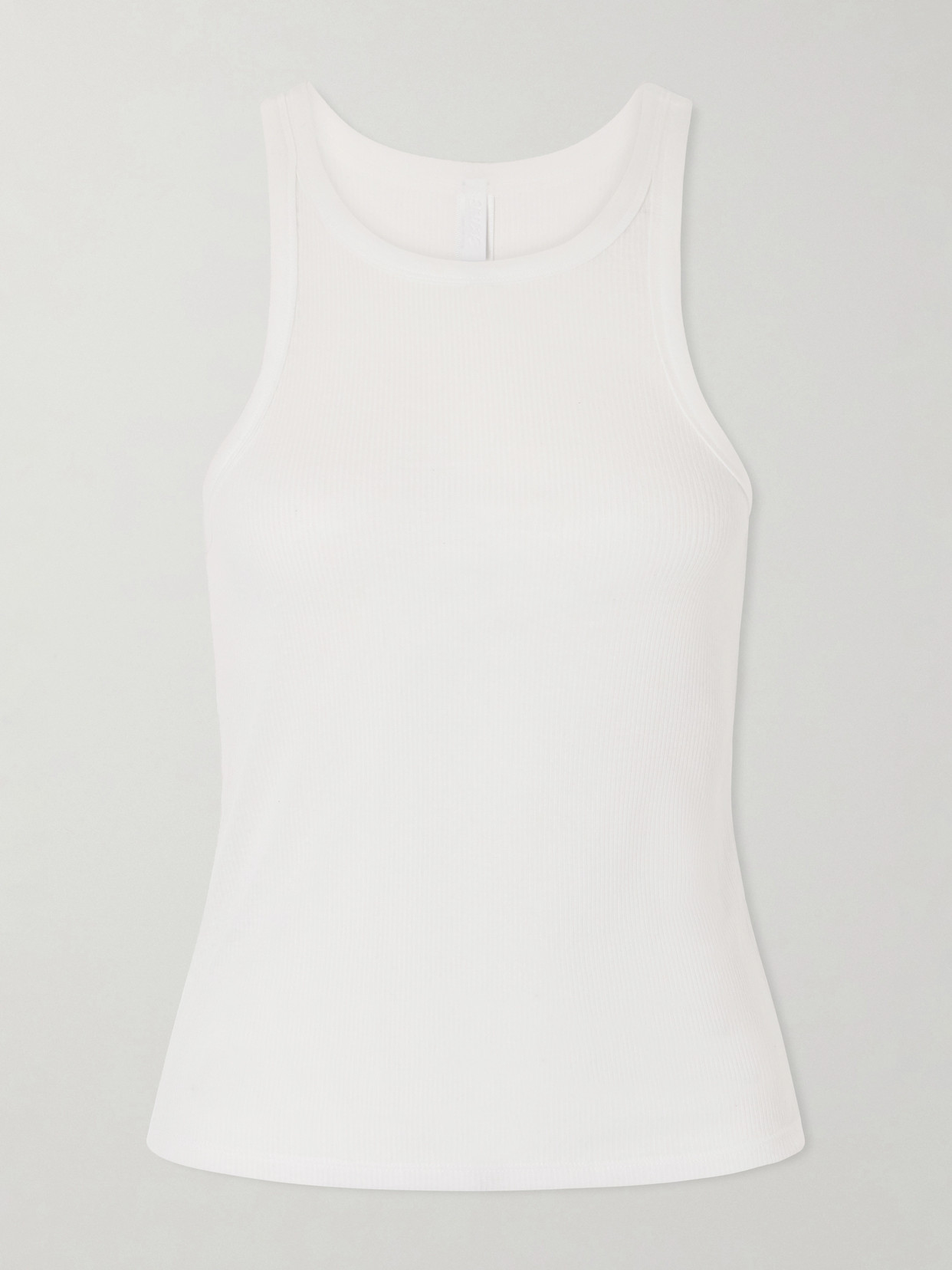 Ribbed-Knit Jersey Tank