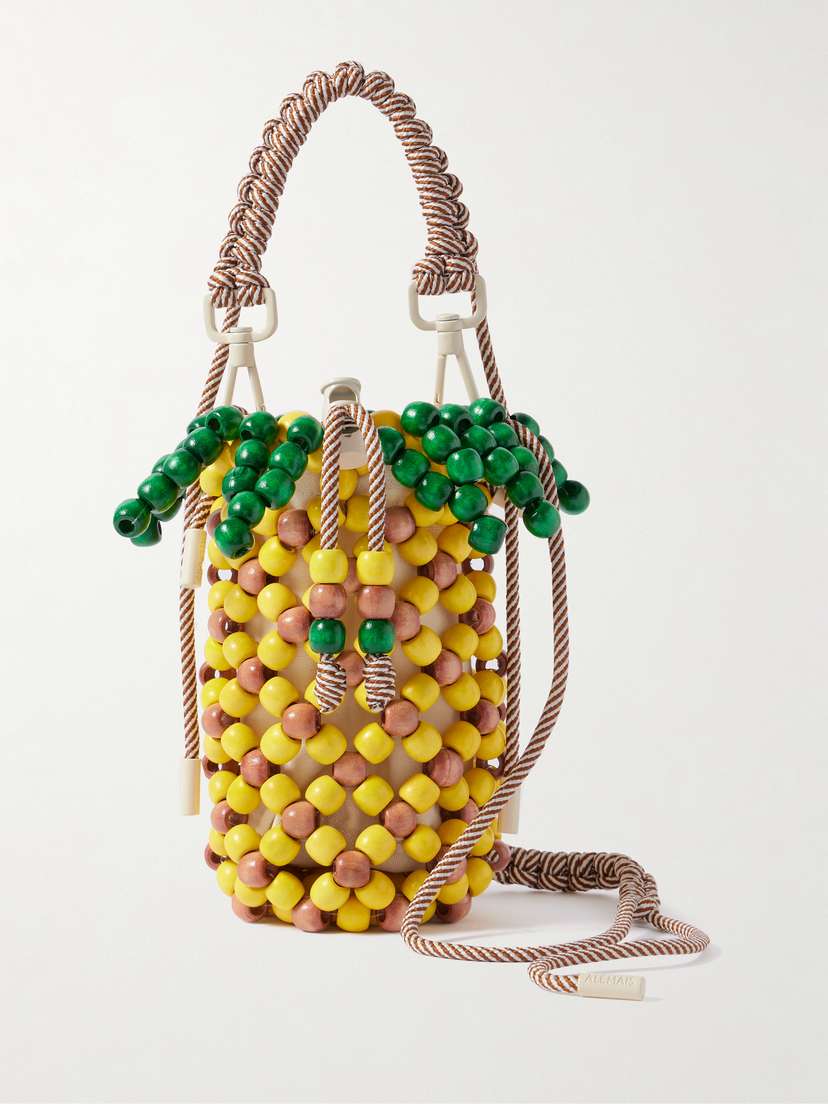 ALÉMAIS Beaded Cotton-twill Tote