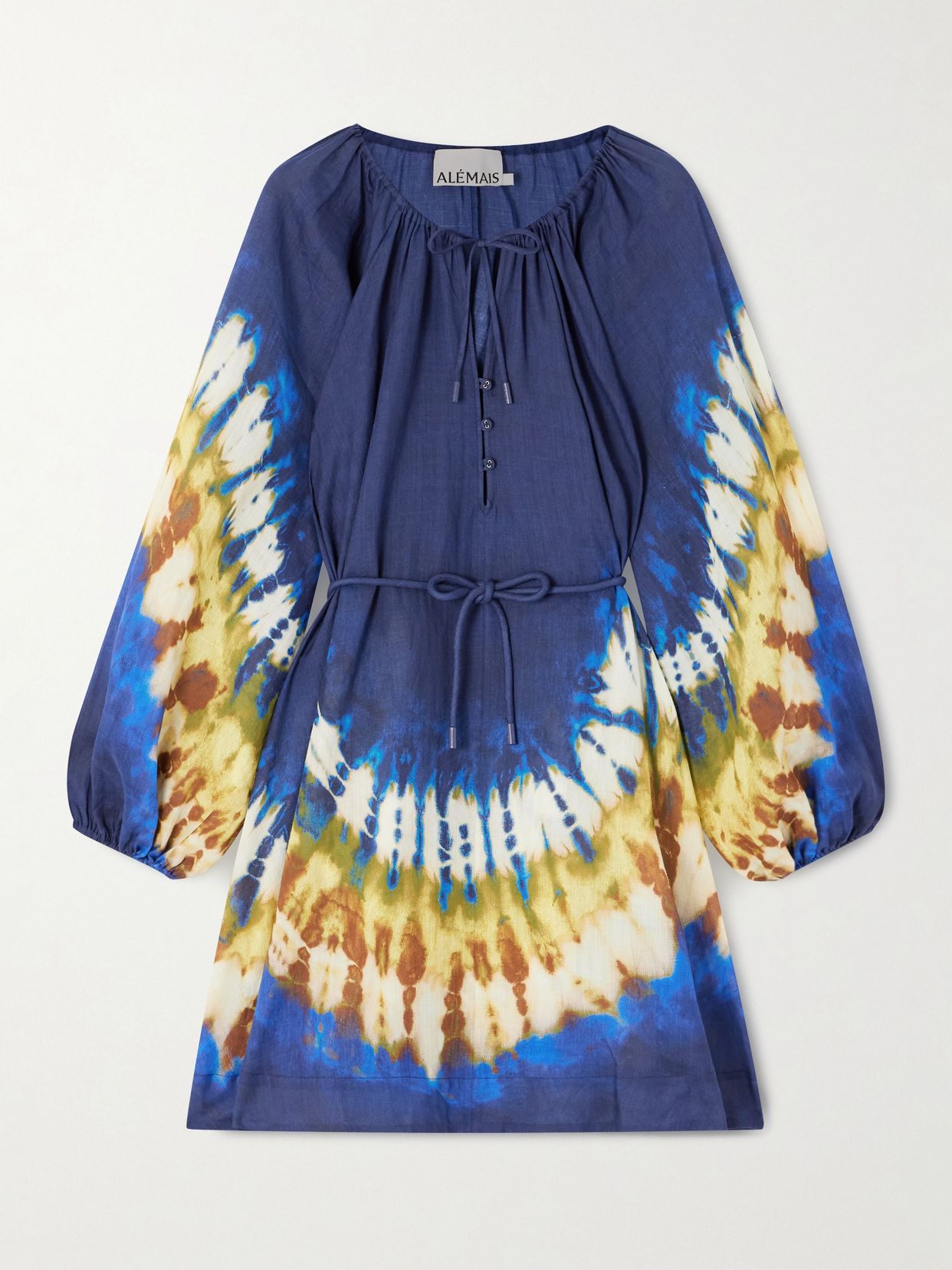 Martine tie-dyed ramie mini dress