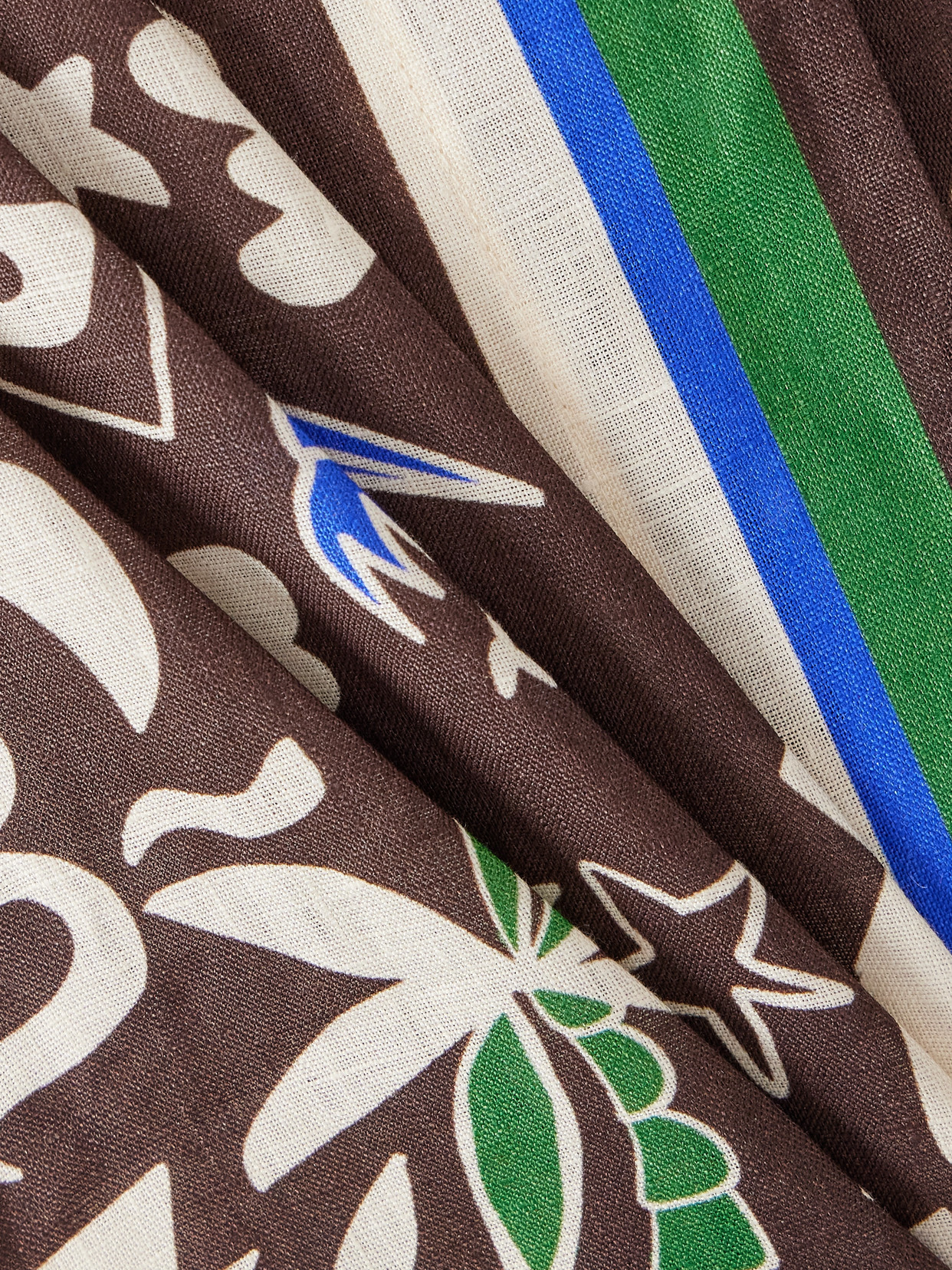 Alémais - Maroc Printed Linen Wrap Skirt