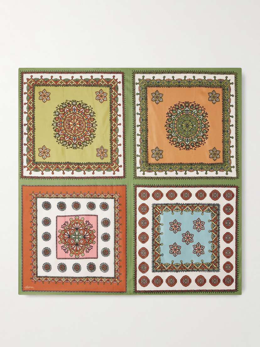 ALÉMAIS Printed Silk-twill Scarf