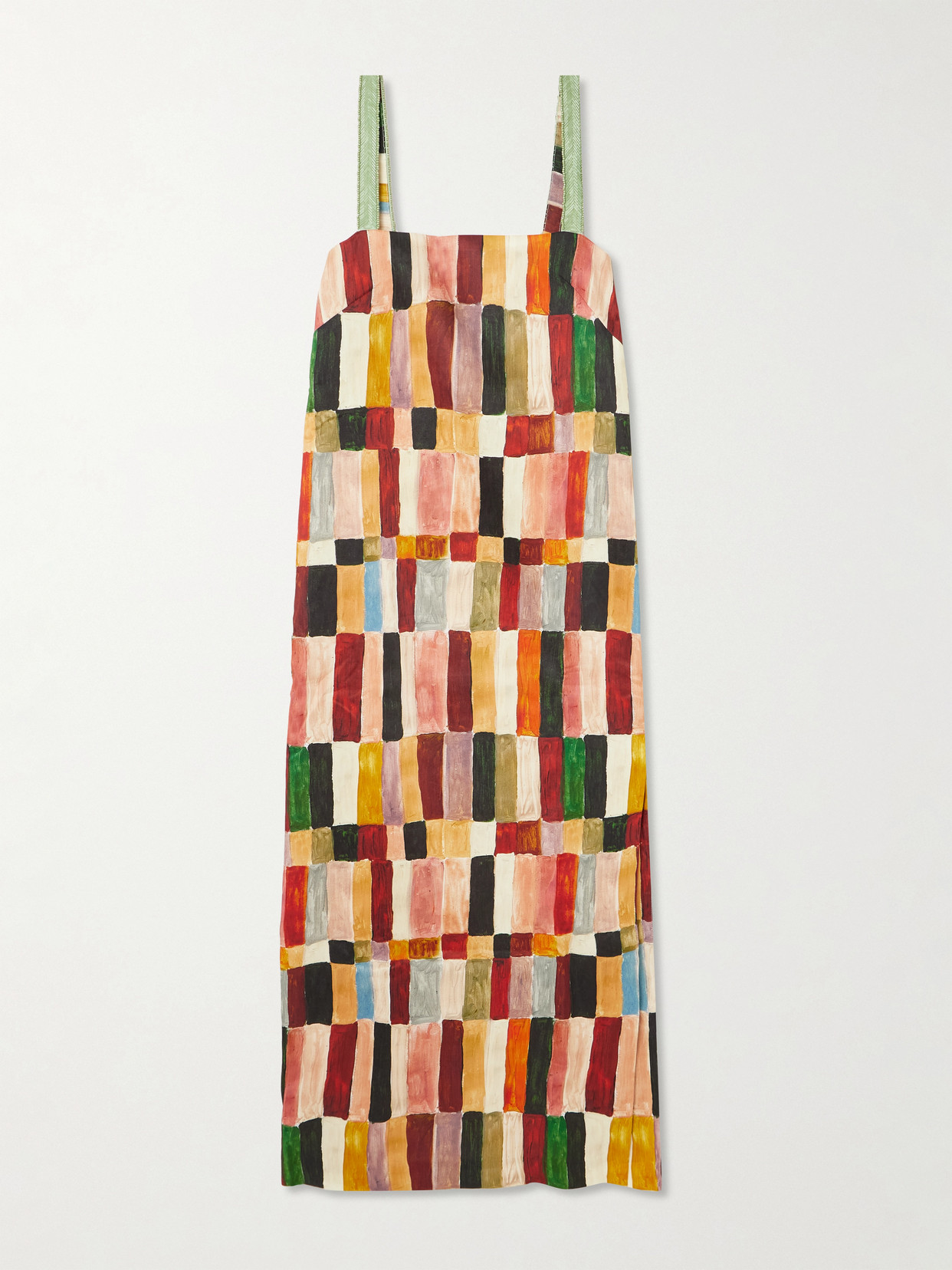 reversible a-line dress pockets Tribal Reversible A-Line Knit Dress 6895O-4302-2525 Rainforest main image 0