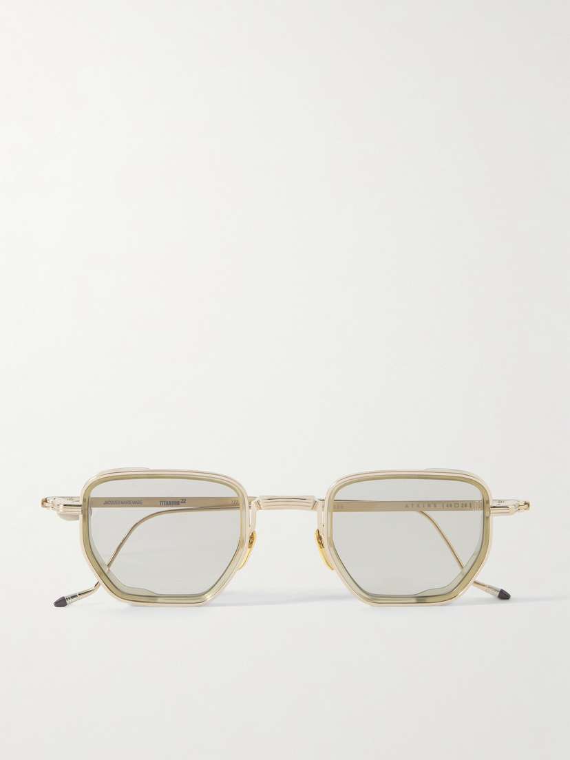 Jacques Marie Mage Atkins Square-frame Titanium Sunglasses