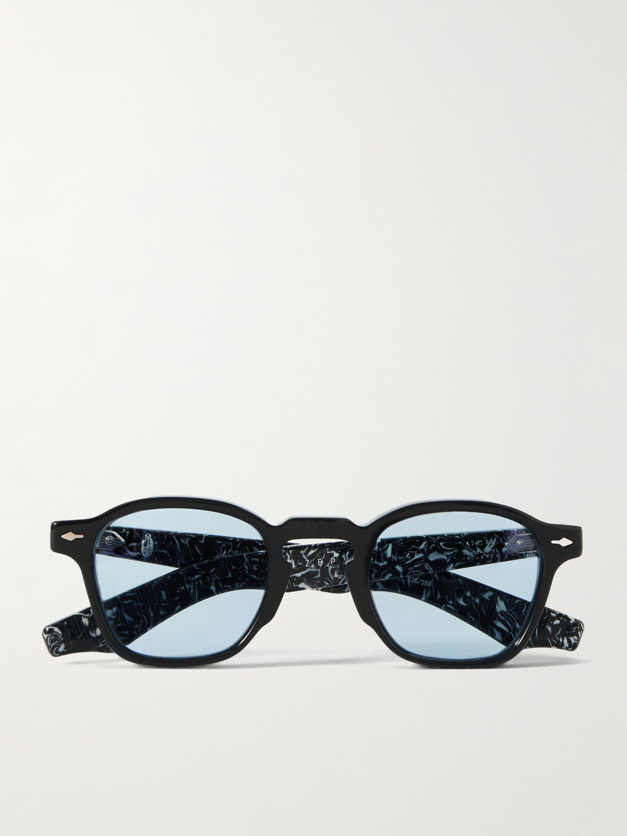 Jacques Marie Mage Zephirin 47 Round-frame Acetate Sunglasses In Black