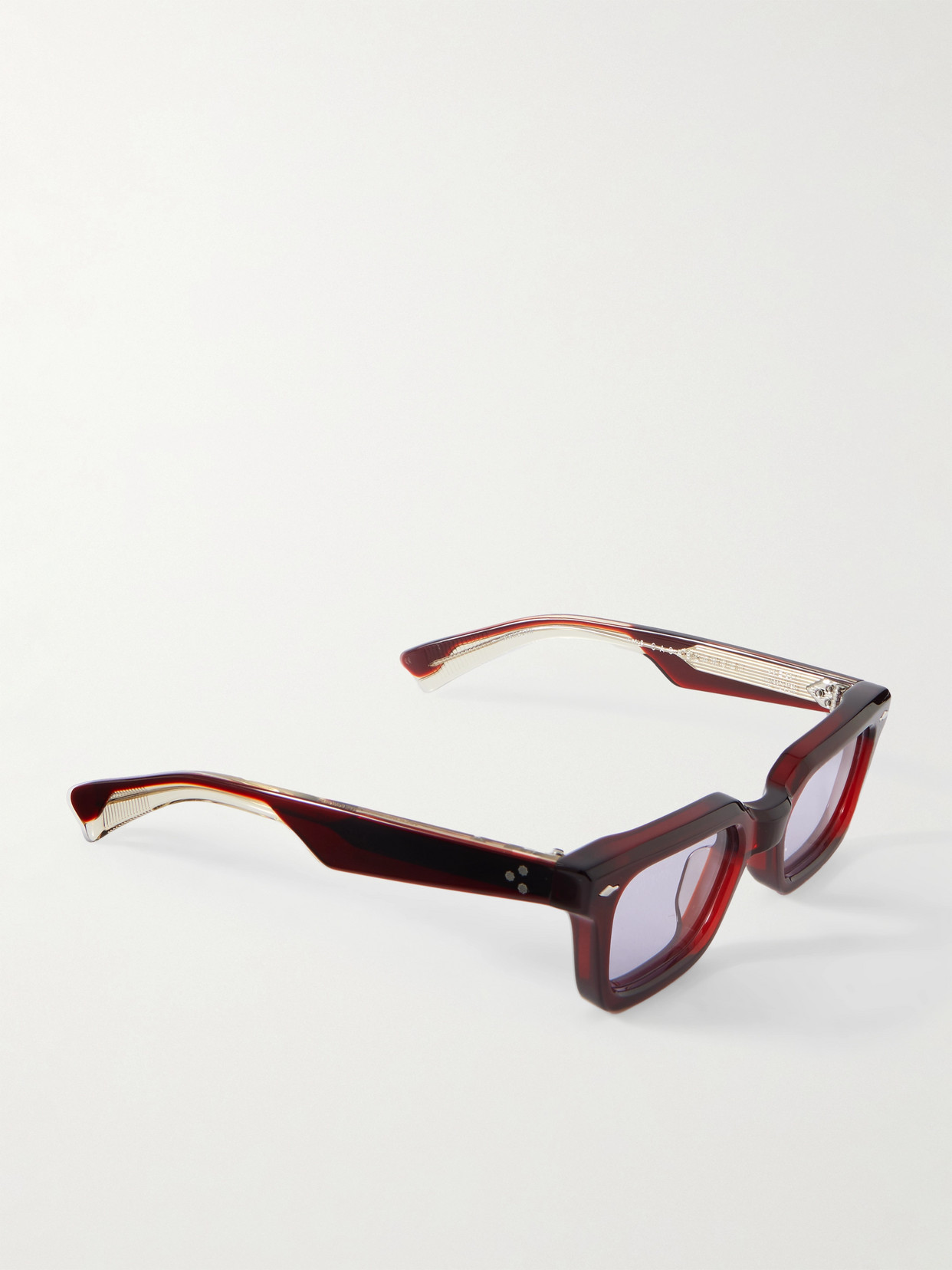 Jacques Marie Mage Casablanca D-frame Acetate Optical Glasses In Burgundy
