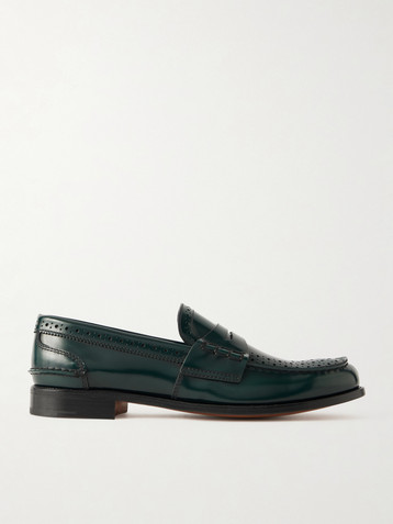 CHURCH'S Robin glossed-leather penny loafers