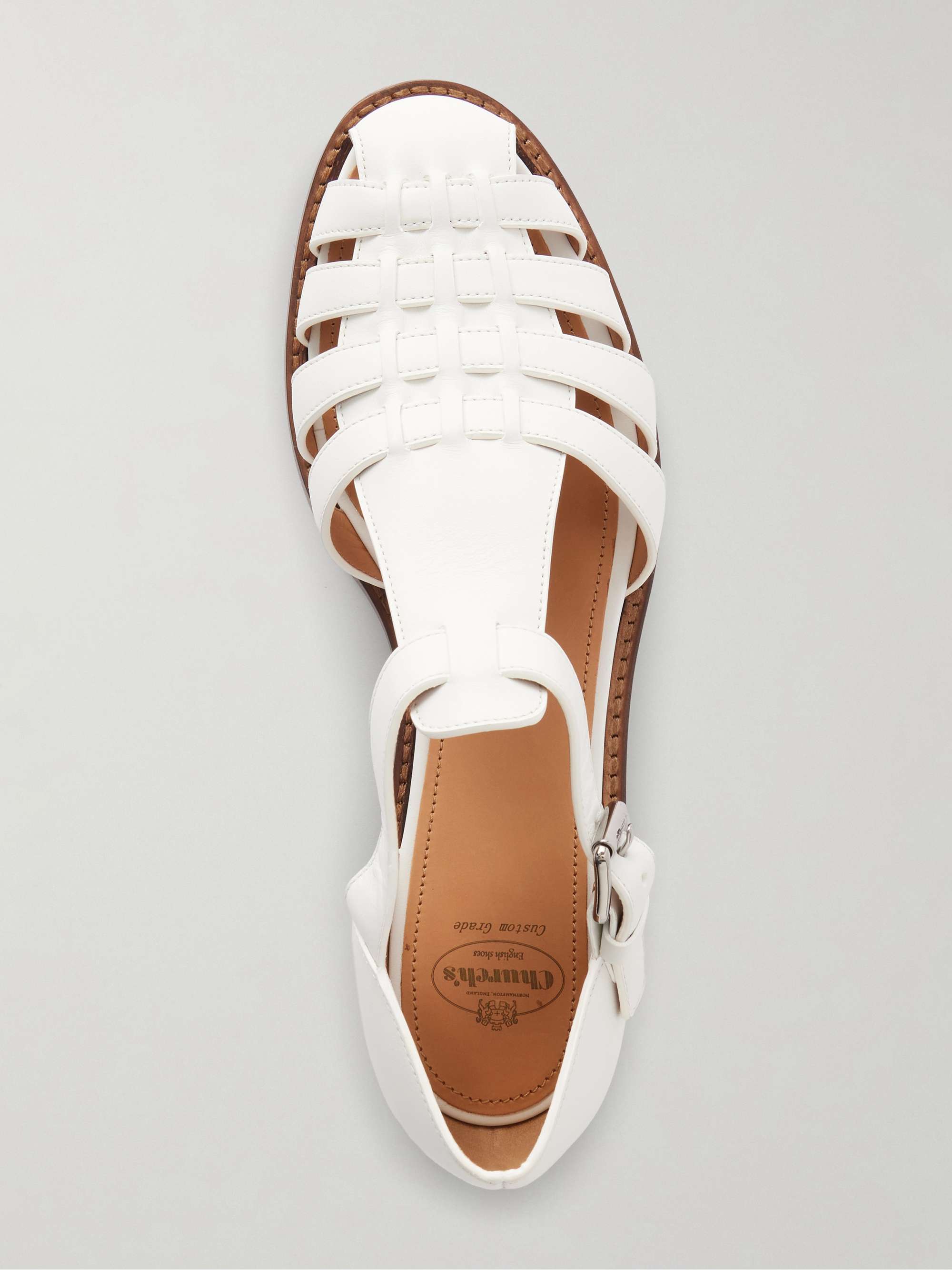 CHURCH'S Kelsey woven leather sandals | NET-A-PORTER