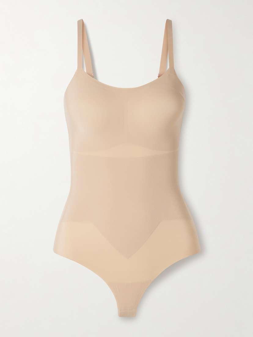 Commando Zone Smoothing Stretch-jersey Thong Bodysuit