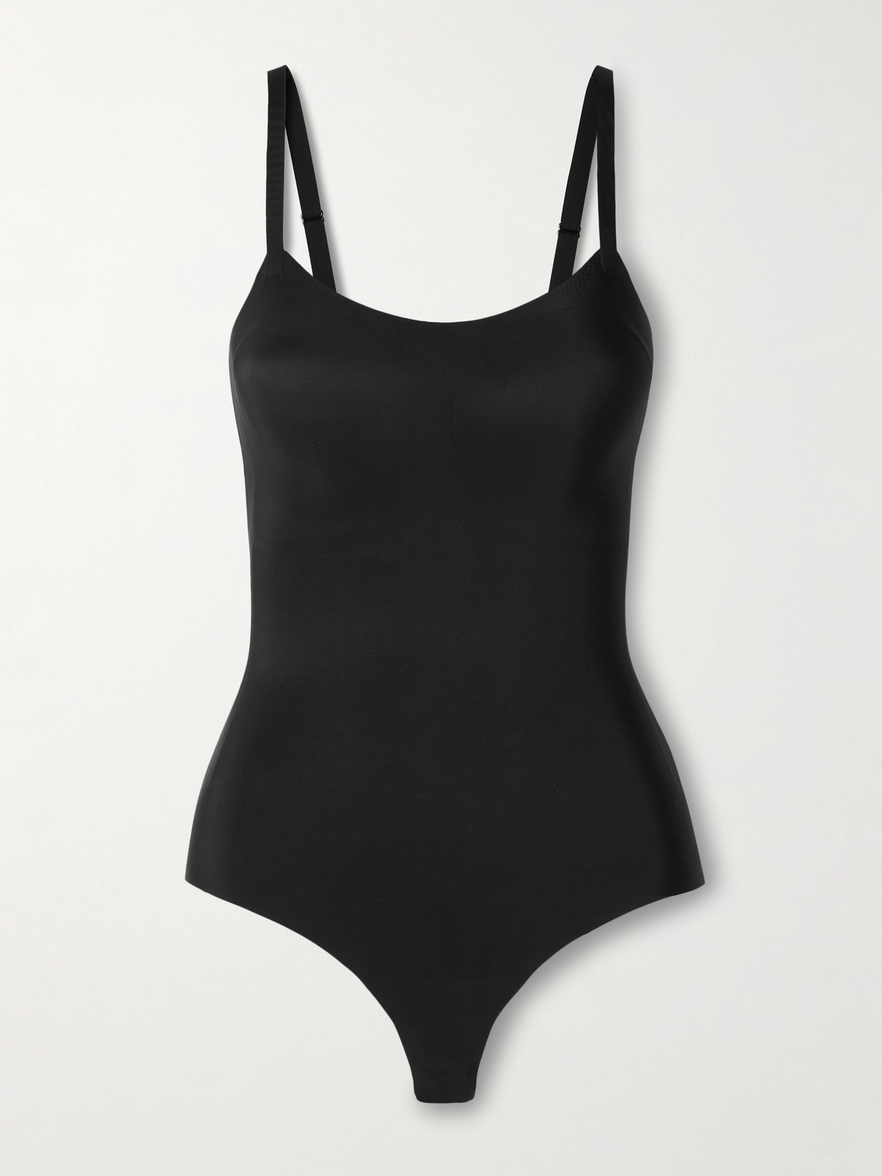 Commando Zone Smoothing Stretch-jersey Thong Bodysuit In Black
