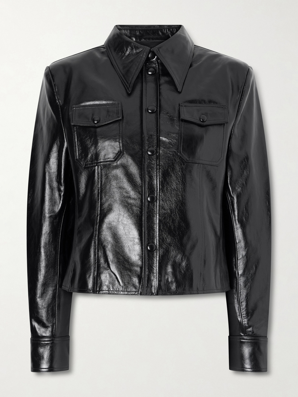 Willy Chavarria Chavela Leather Jacket In Black