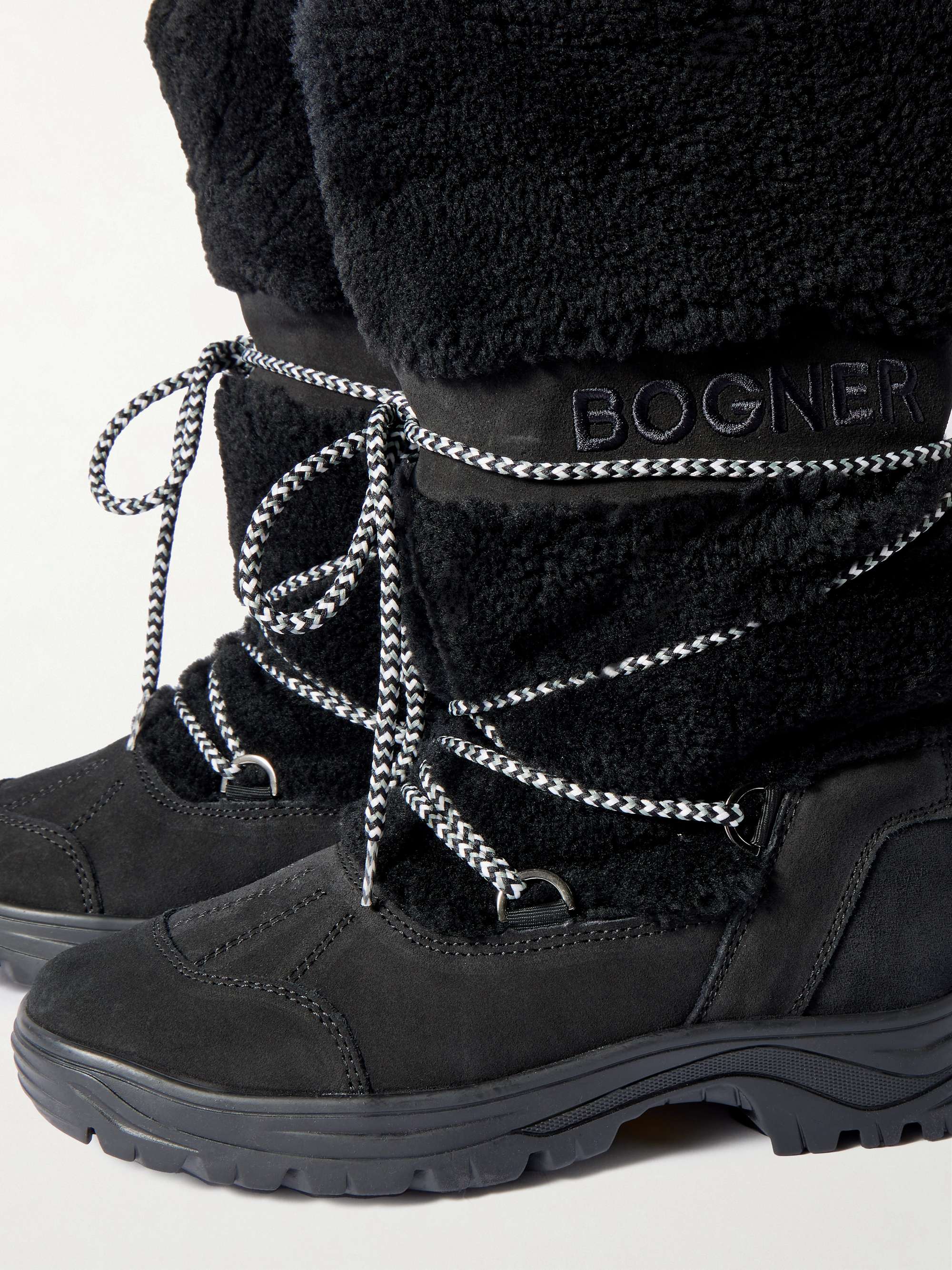 BOGNER Alta Badia 2 B shearling and suede snow boots