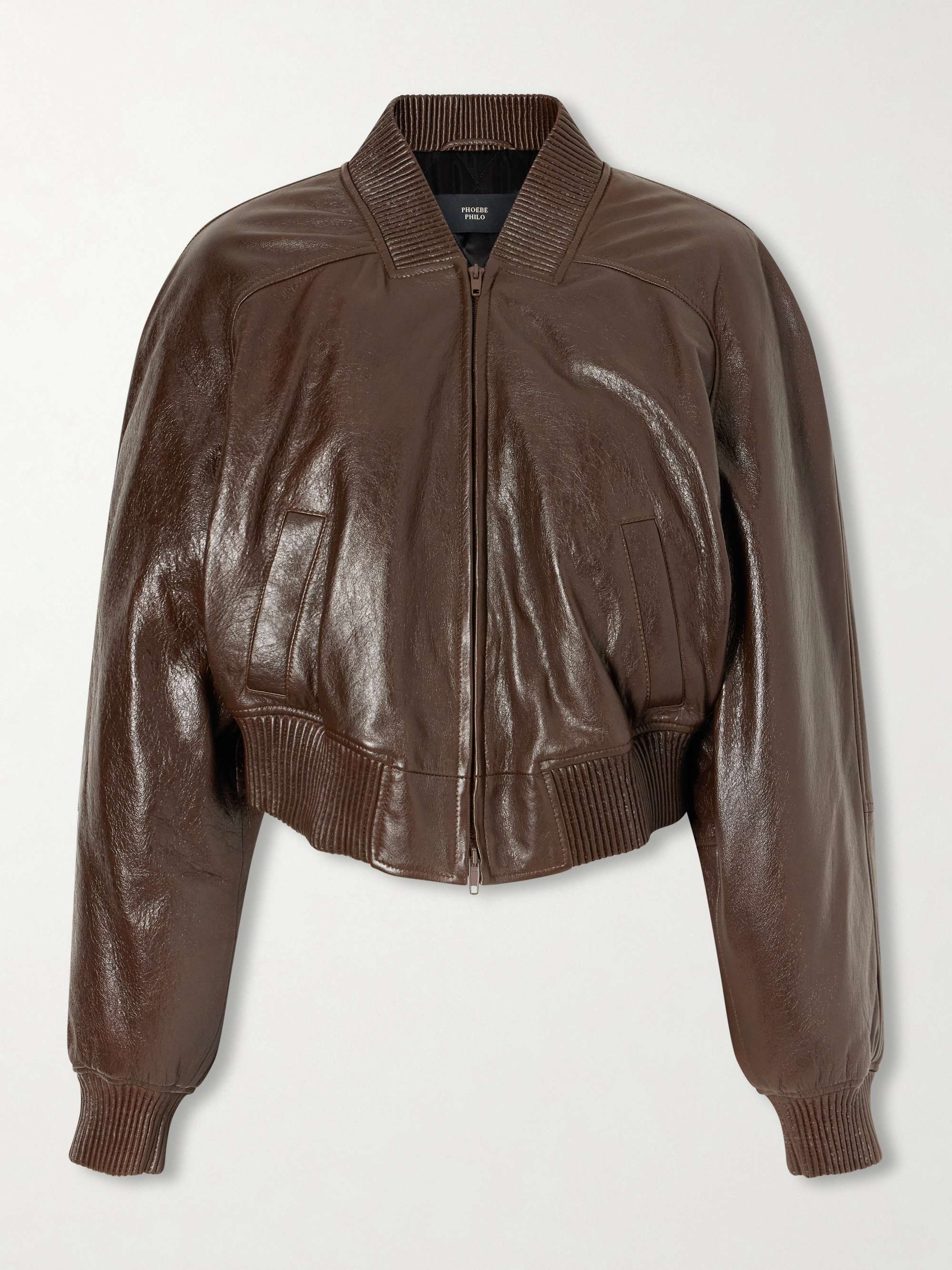 Phoebe Philo Leather bomber jacket