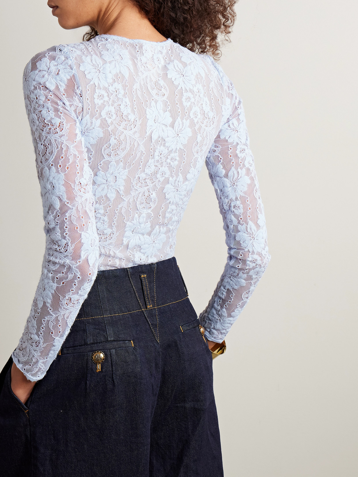 Zimmermann Lace Bodysuit In White