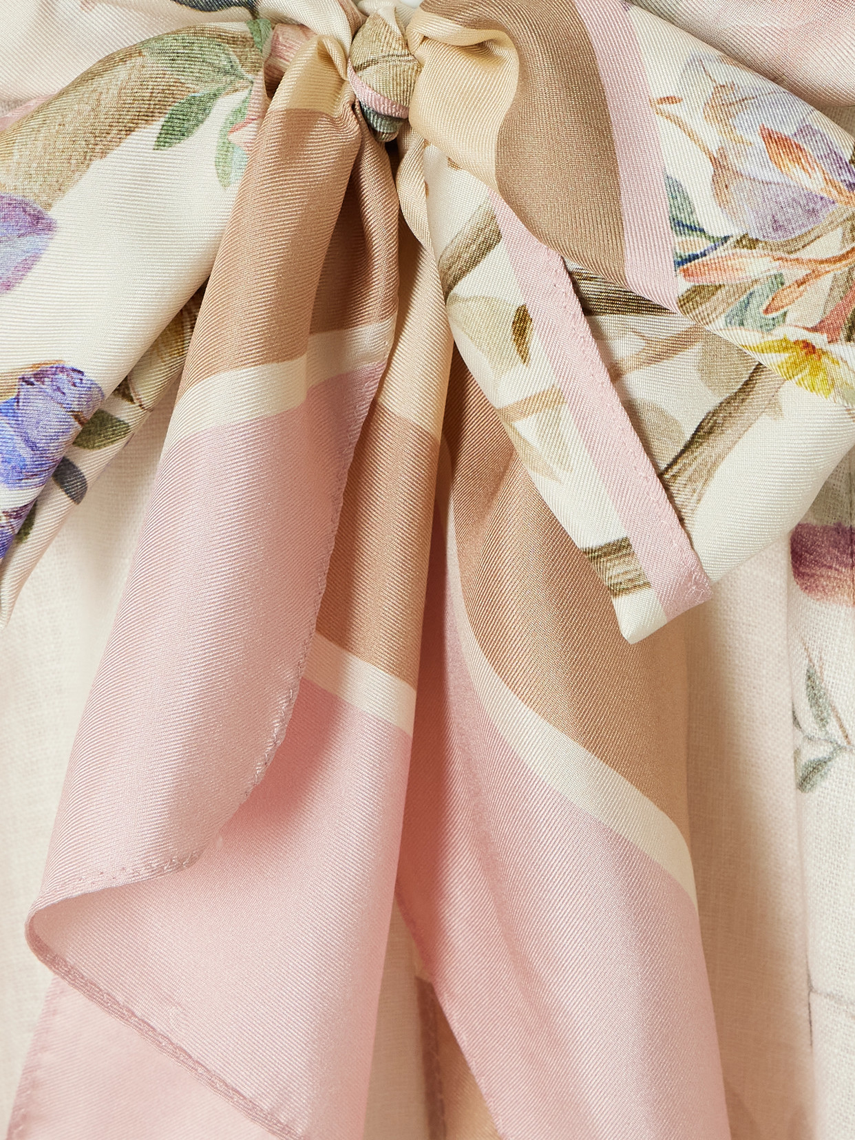 Zimmermann Rebellion Tie-detailed Printed Linen Midi Dress In White