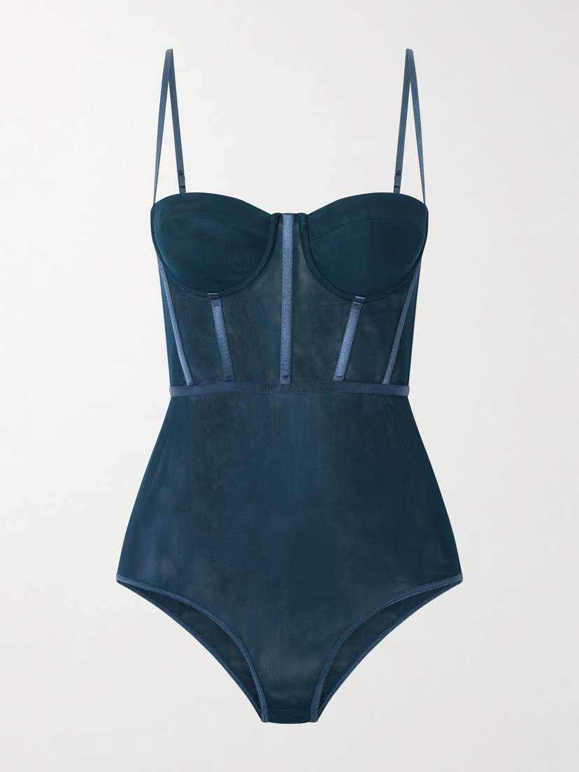 Zimmermann Rebellion Mesh Corset Bodysuit