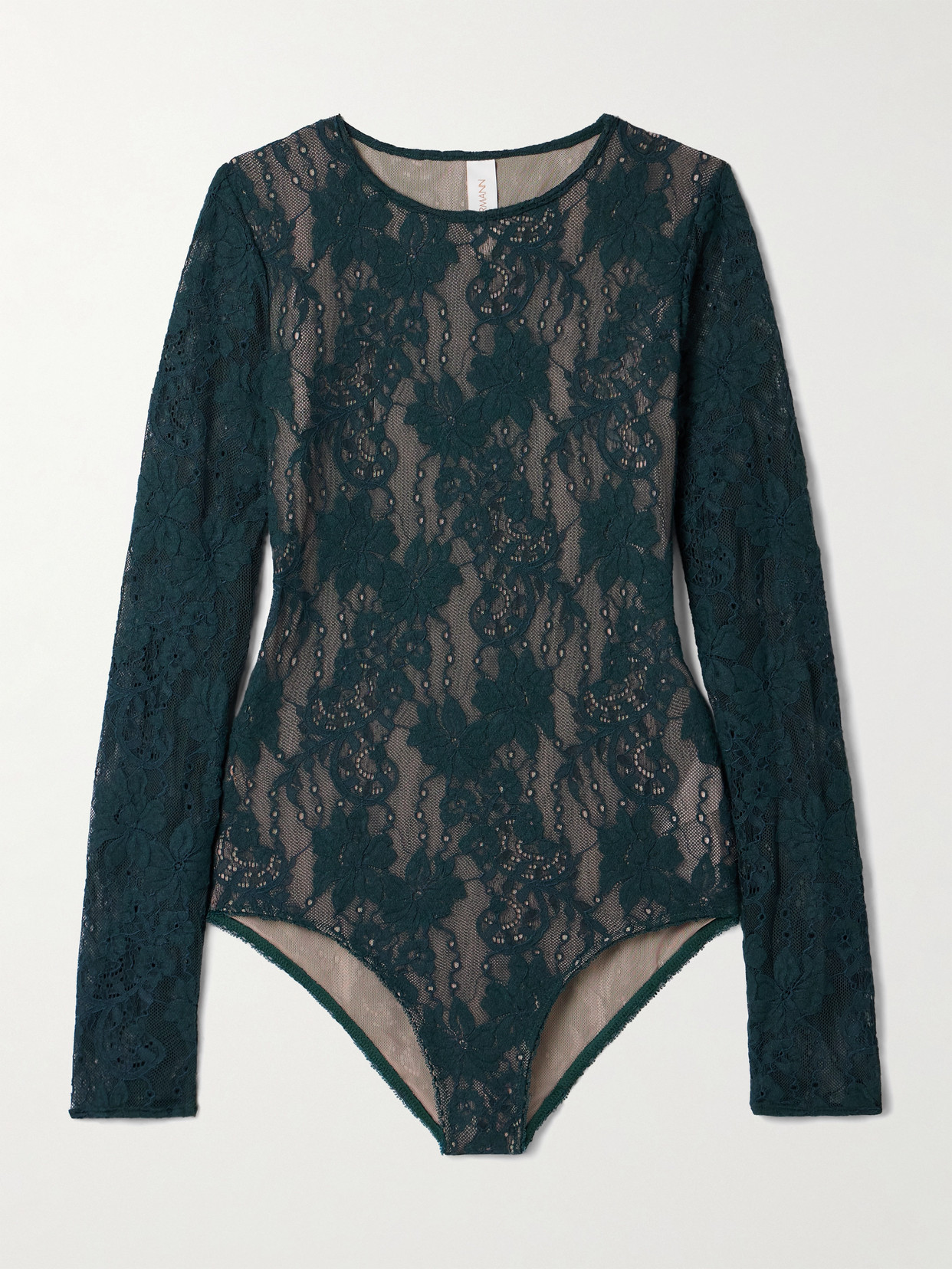 Zimmermann Lace Bodysuit In Green