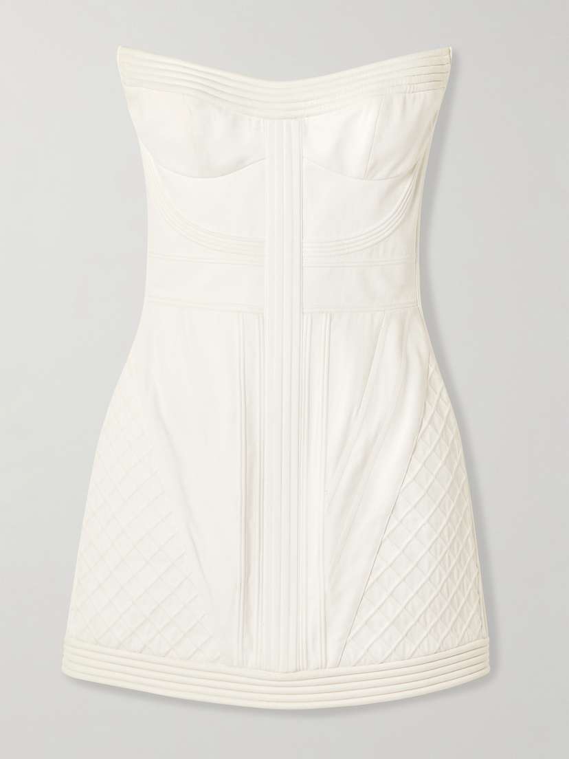 Zimmermann Rebellion Strapless Cotton Mini Dress