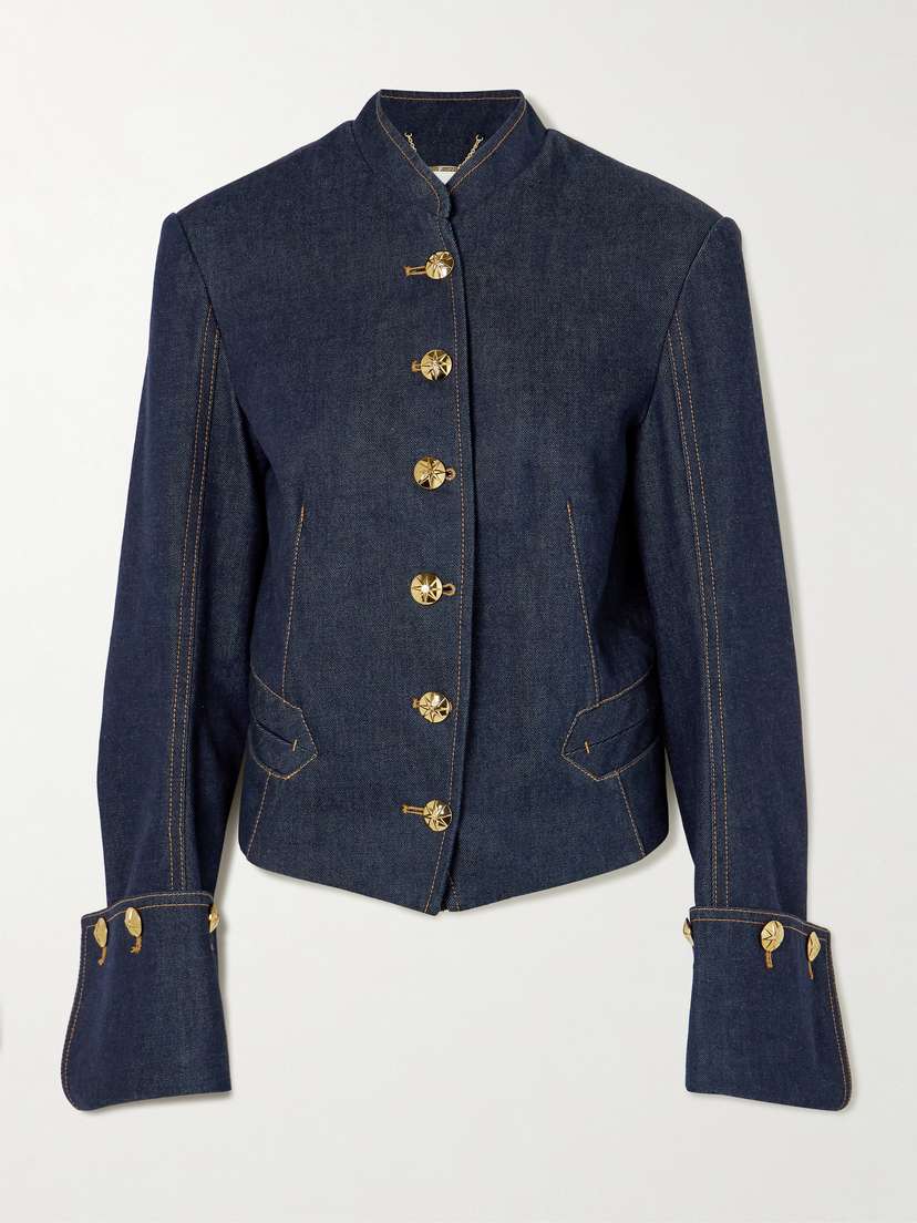 Zimmermann Button-embellished Denim Jacket