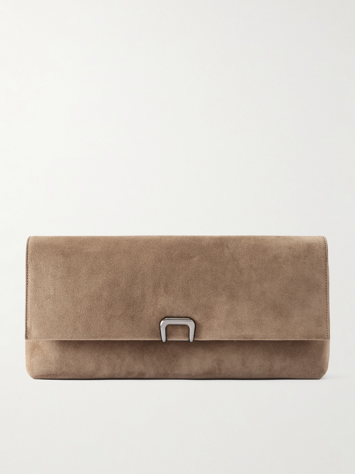 Brunello Cucinelli Suede Clutch In Brown