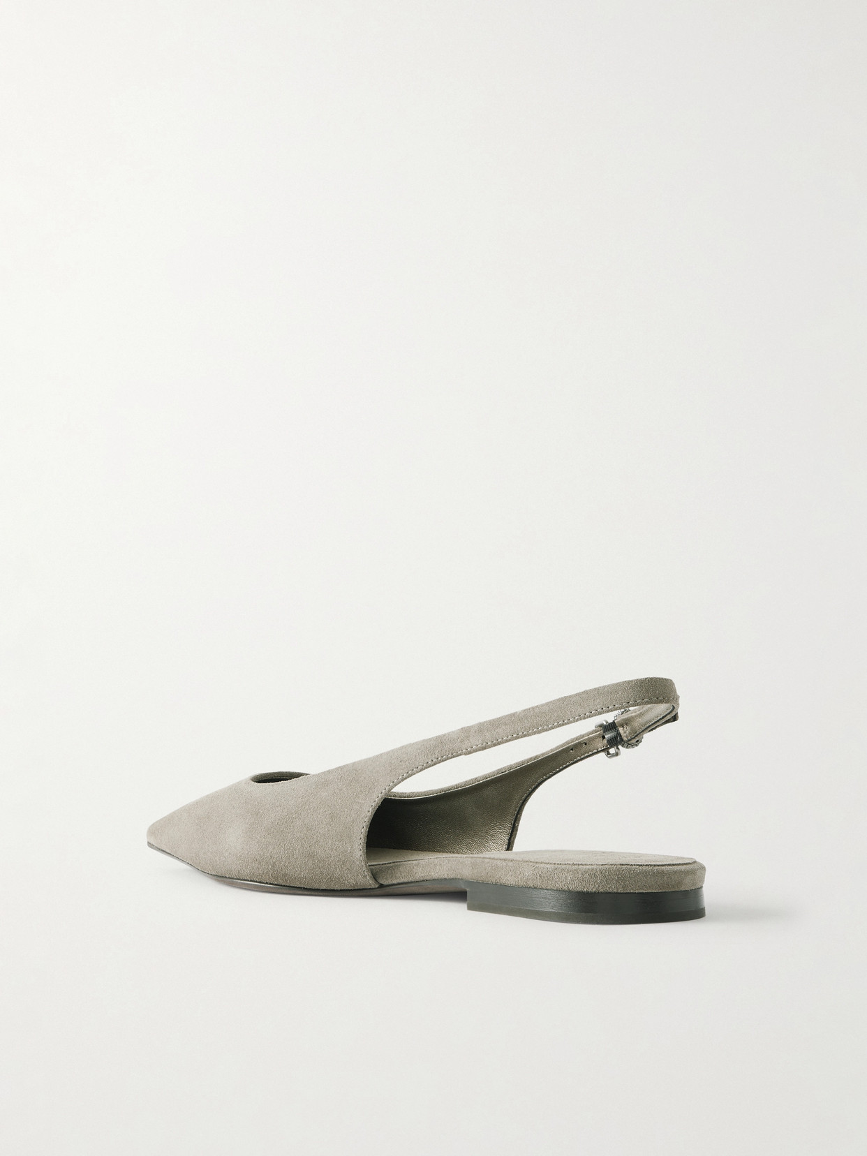 Embellished Suede Slingback