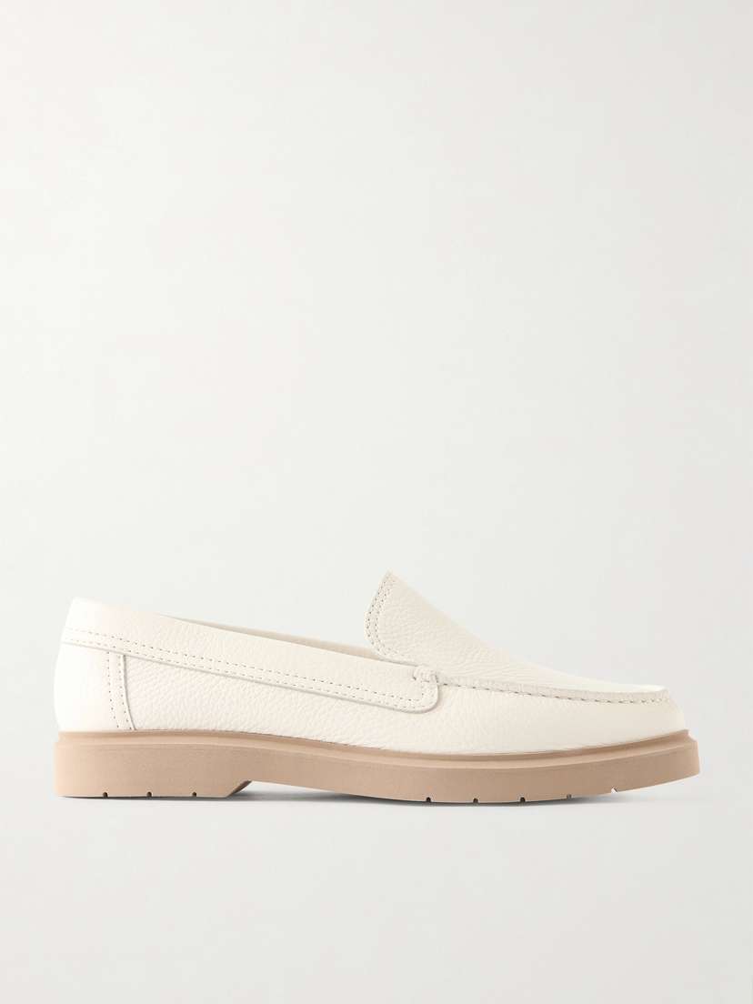 Brunello Cucinelli — Textured-leather loafers