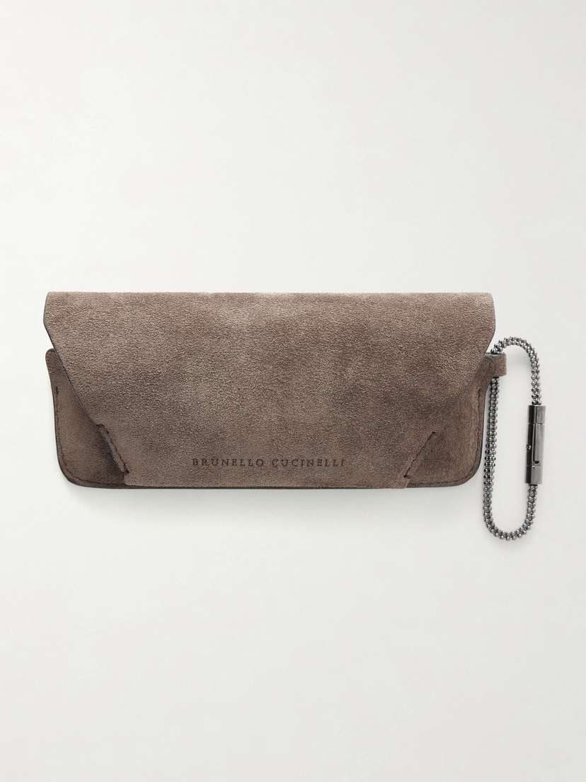 Brunello Cucinelli Suede Glasses Case
