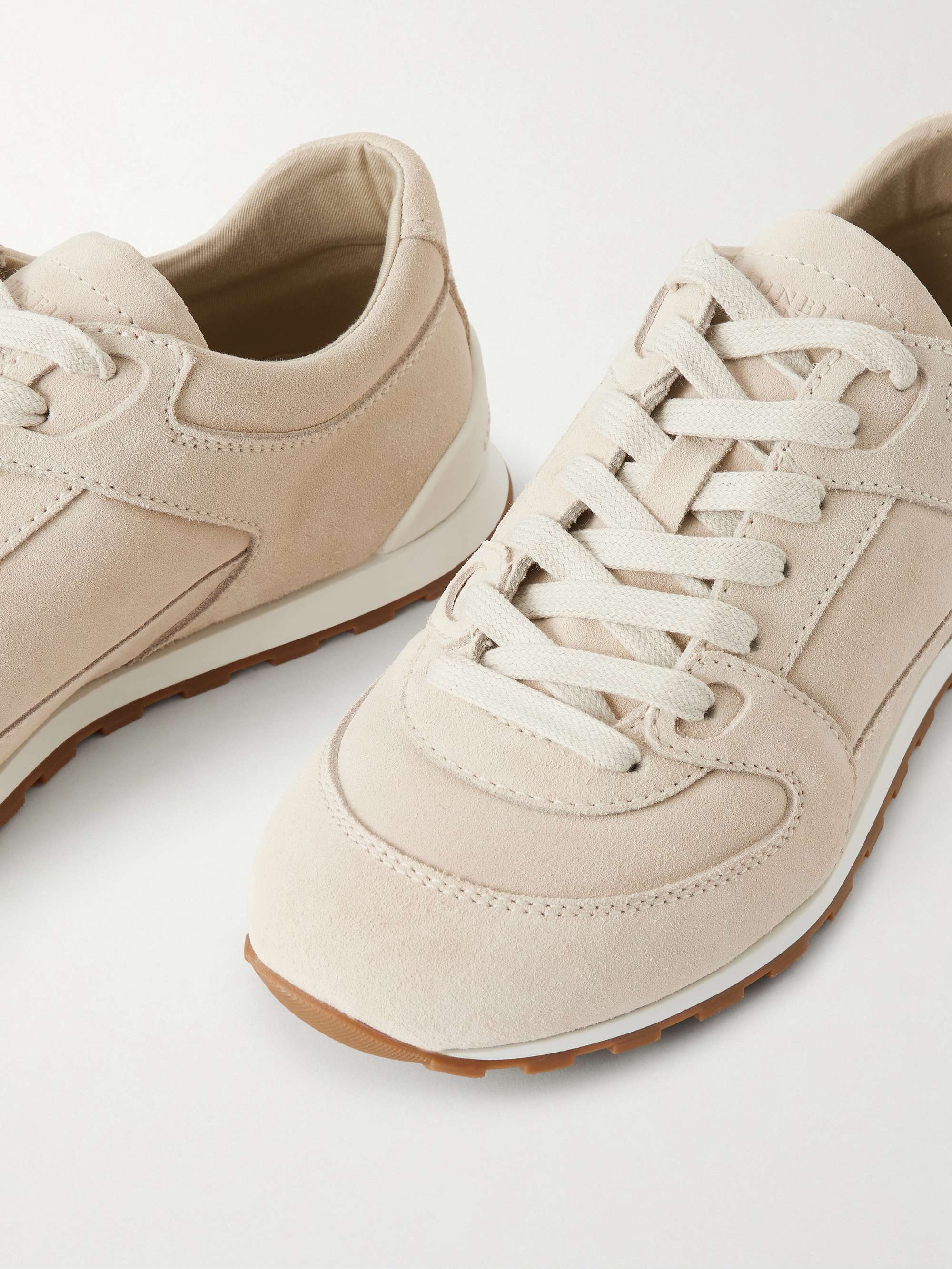 BRUNELLO CUCINELLI Suede sneakers | NET-A-PORTER