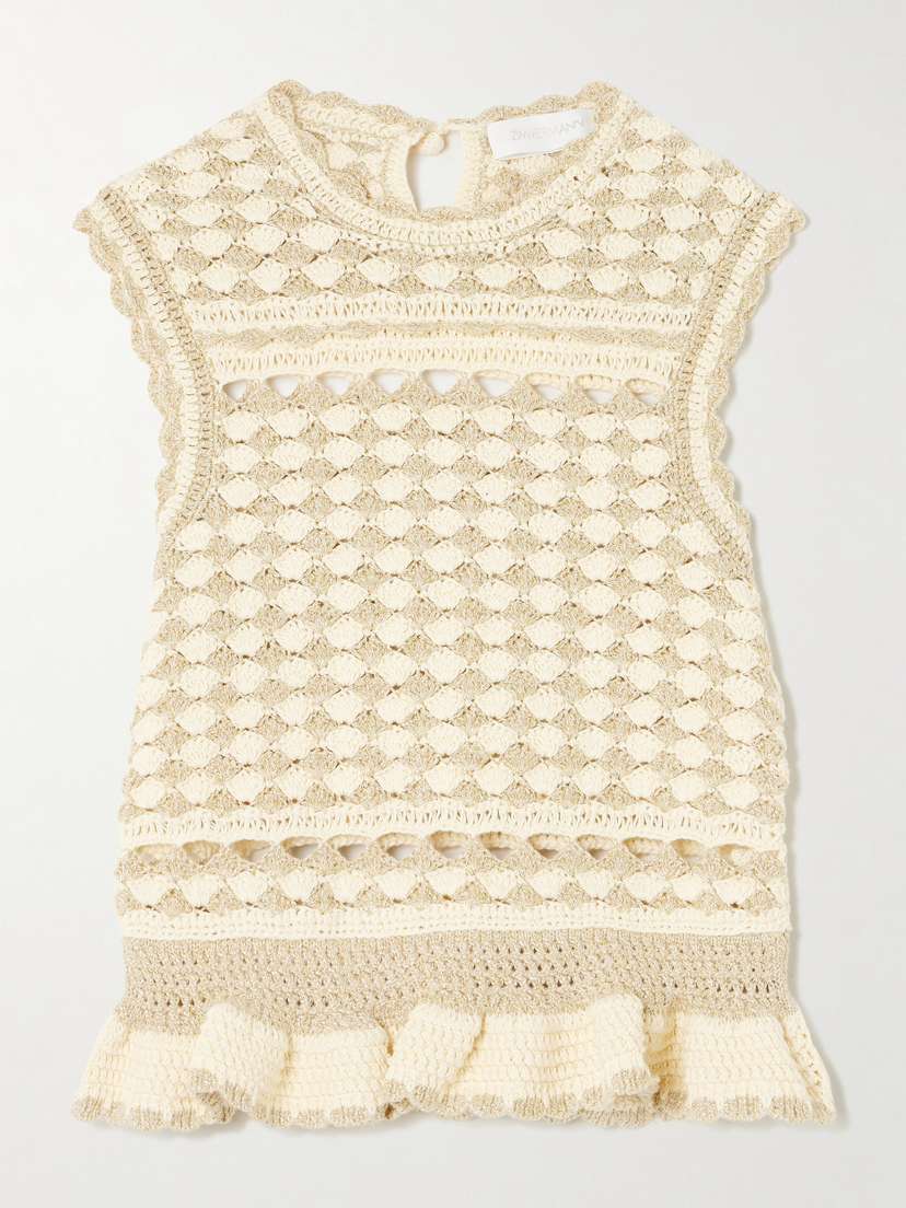 Zimmermann Wanderlust Crocheted Top