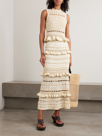 Zimmermann Wanderlust crocheted top