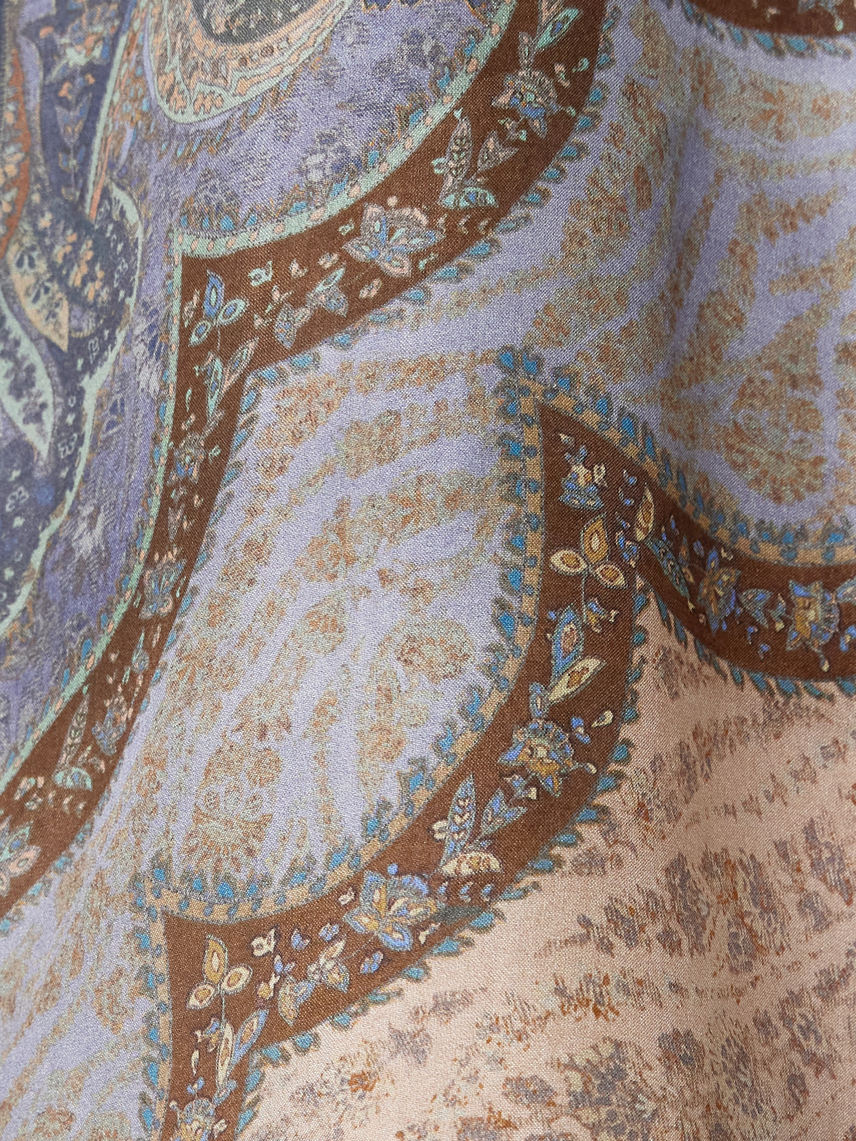 Zimmermann Wanderlust Paisley-print Silk Shirt In Blue