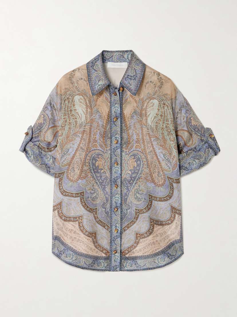 Zimmermann Wanderlust Paisley-print Silk Shirt