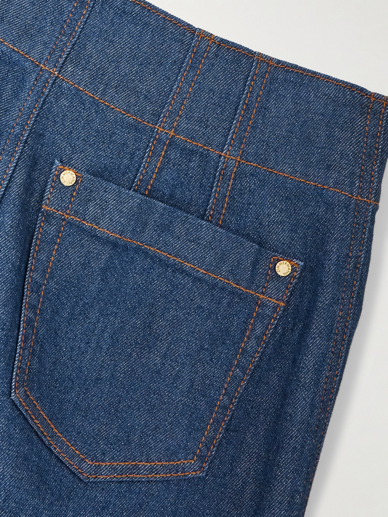 Zimmermann Awaken High-rise Cropped Flared Jeans In Blue