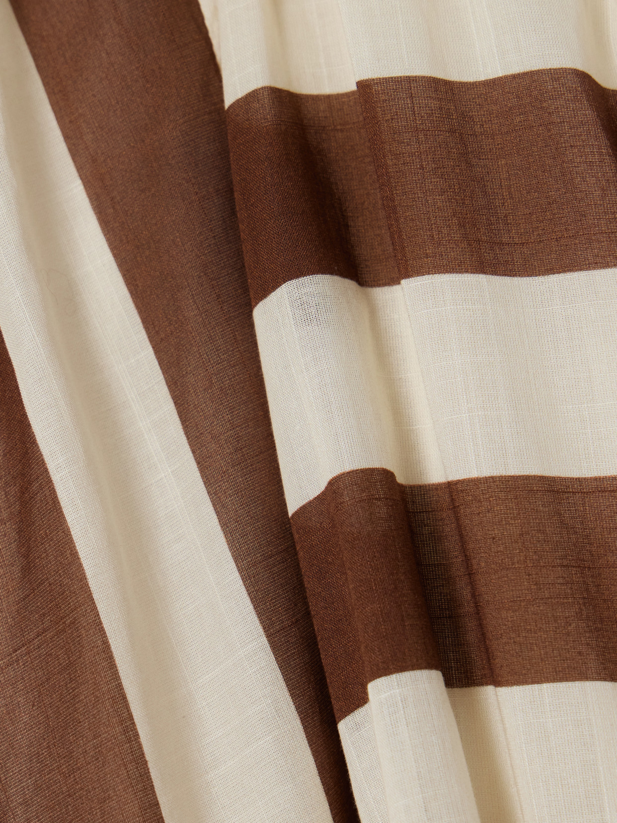 Zimmermann Daylight Striped Cotton Maxi Dress In Brown