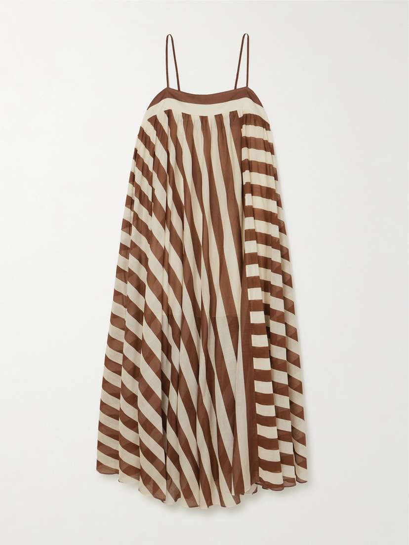 Zimmermann Daylight Striped Cotton Maxi Dress