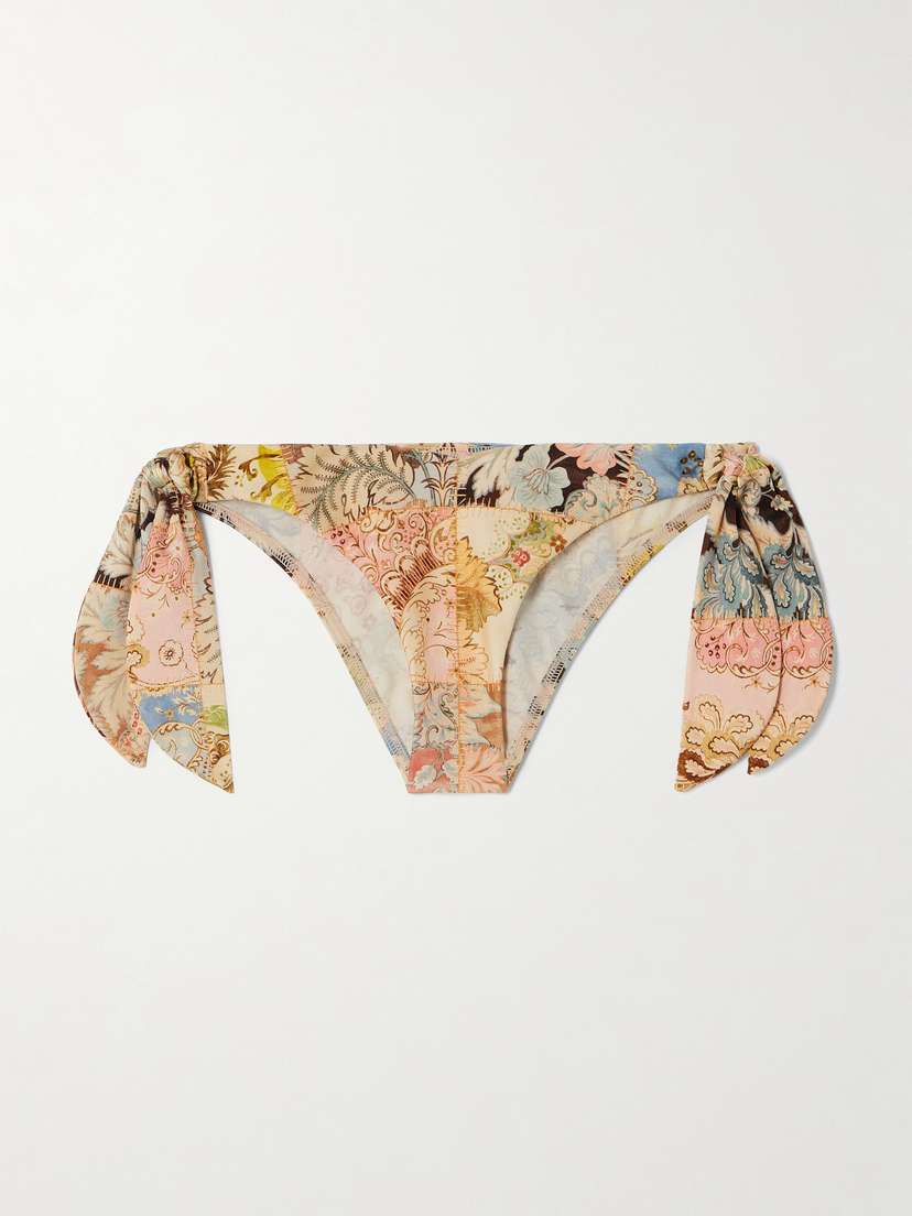 Zimmermann Daylight Floral-print Bikini Briefs
