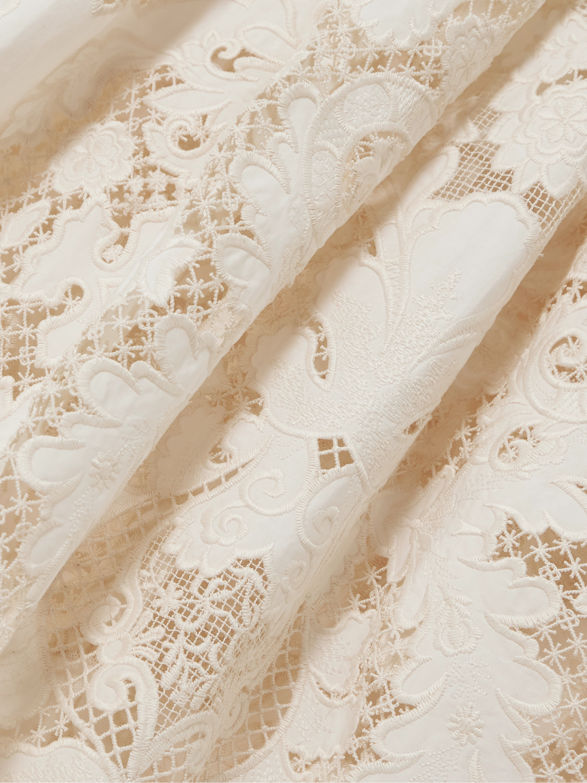 Zimmermann Daylight broderie anglaise linen midi dress