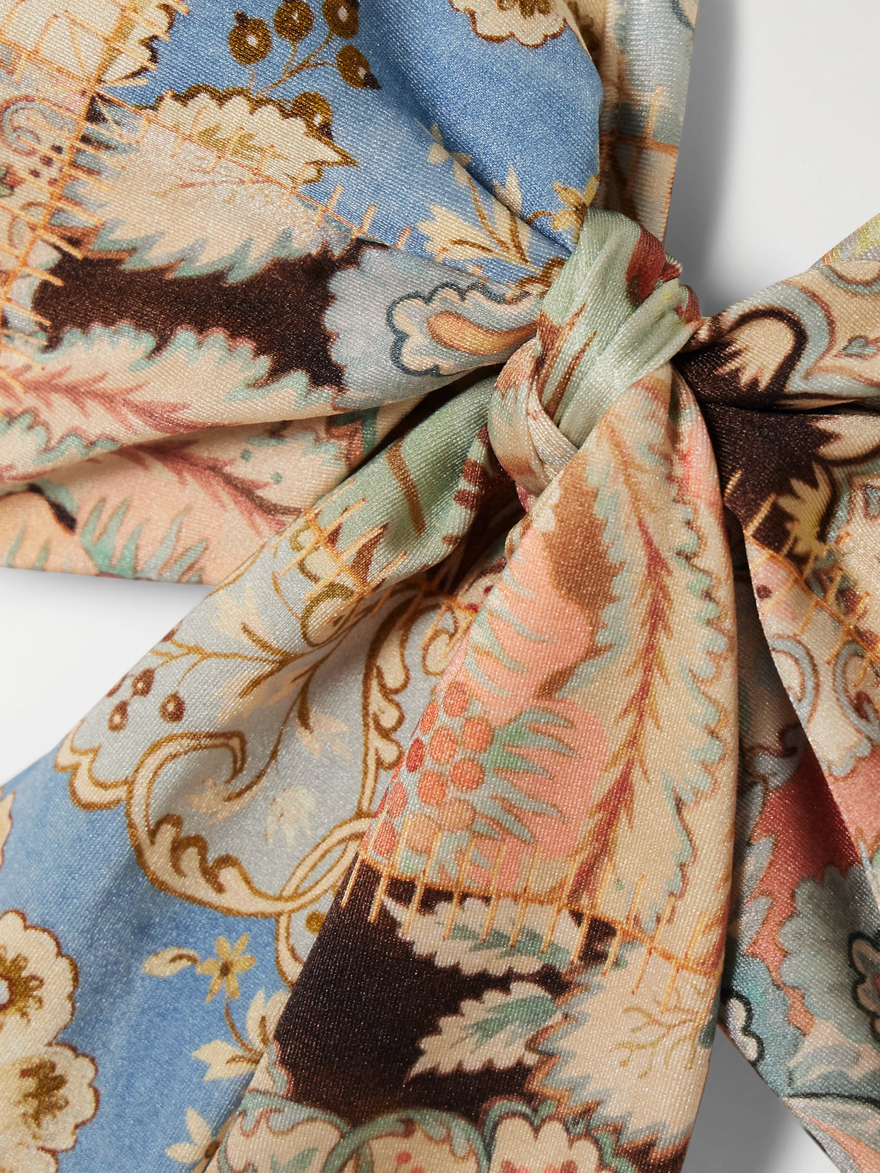 Zimmermann Daylight Tie-front Bikini Top In Orange