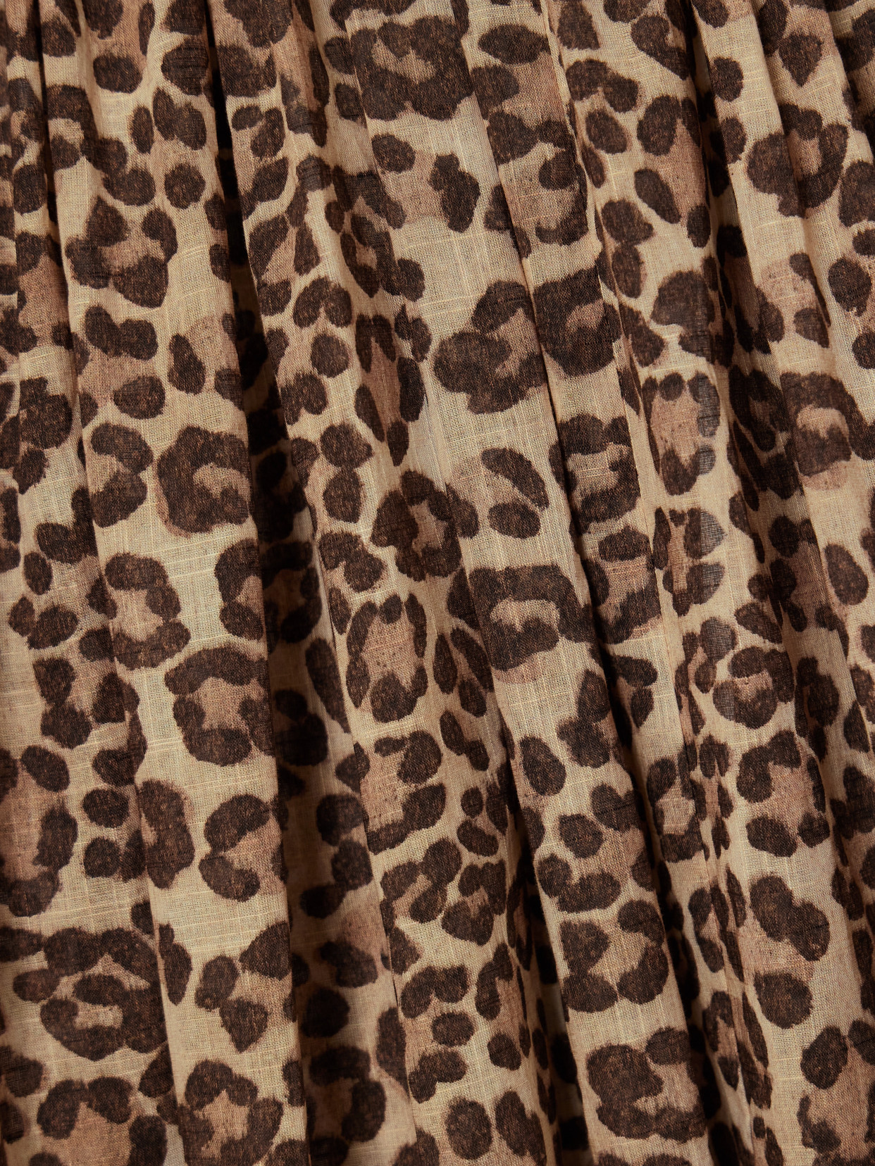 Zimmermann Wanderlust Cutout Leopard-print Cotton-voile Maxi Dress In Brown
