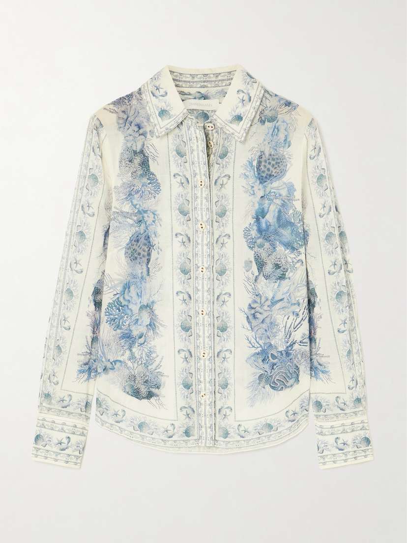 Zimmermann Wanderlust Printed Cotton Shirt
