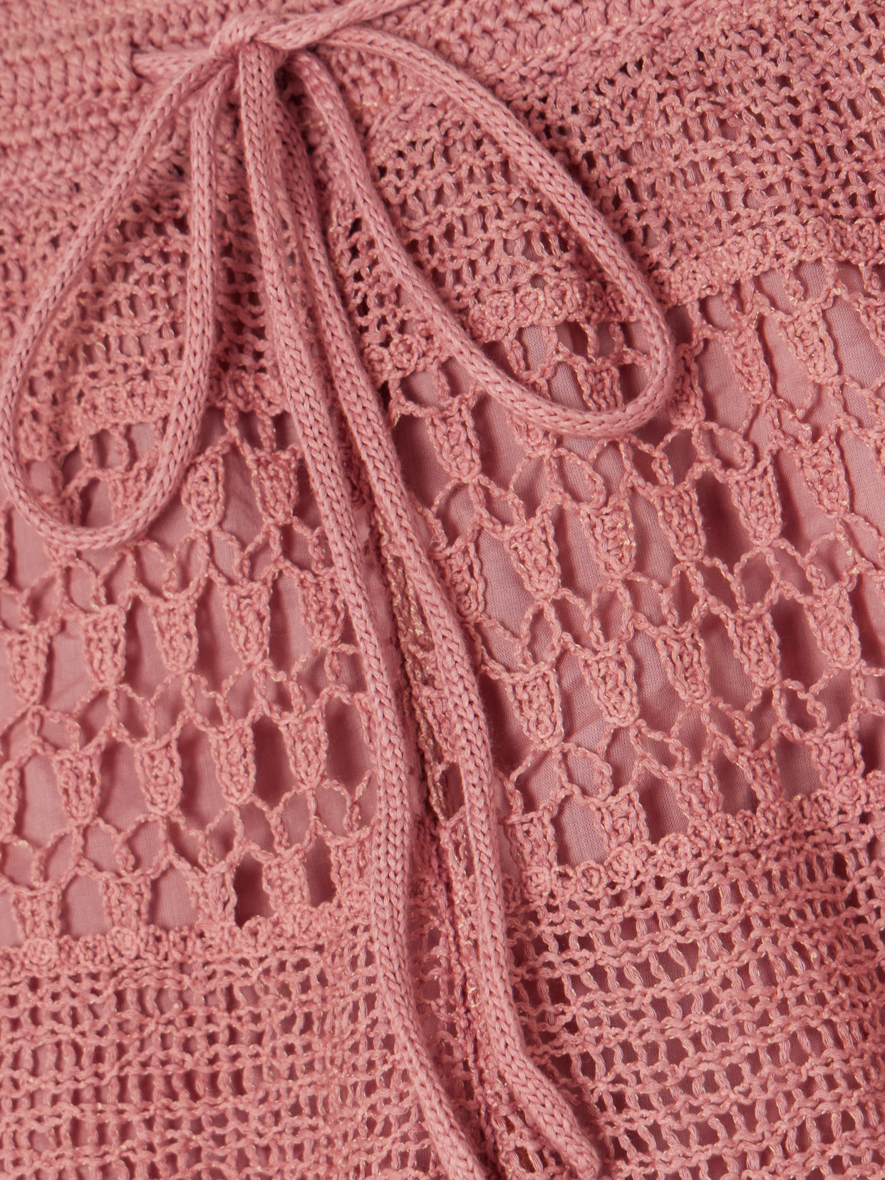 Zimmermann Wanderlust Crocheted Cotton-blend Shorts In Pink