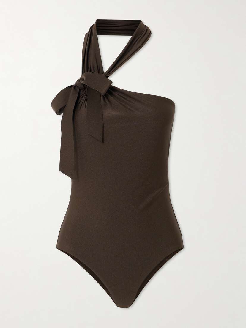 Zimmermann Awaken Bow-detailed Halterneck Swimsuit