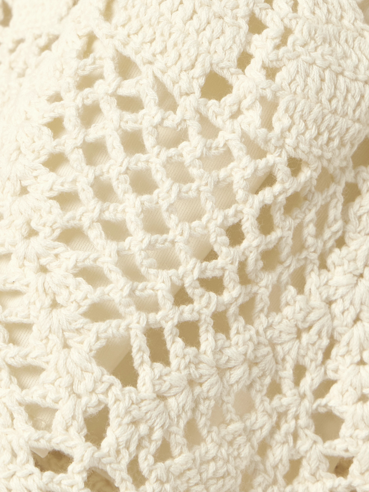 Zimmermann Awaken Scalloped Crocheted Cotton Shorts In Neutral