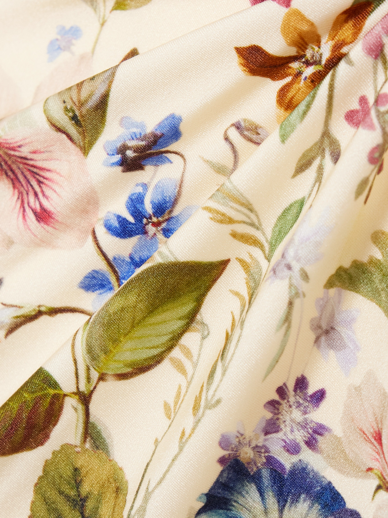 Zimmermann Womens Vanilla Floral Patience Tuck Plunge Floral One-piece Swimsuit In White