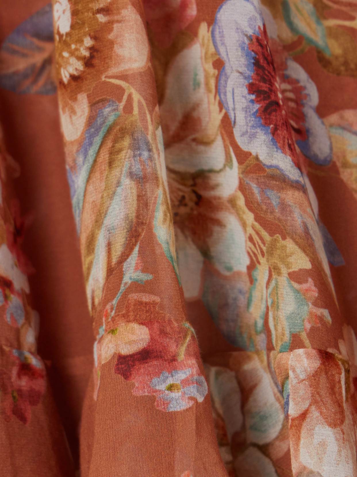 Awaken Ruffled Floral-Print Cotton And Silk-Blend Crepe De Chine Blouse