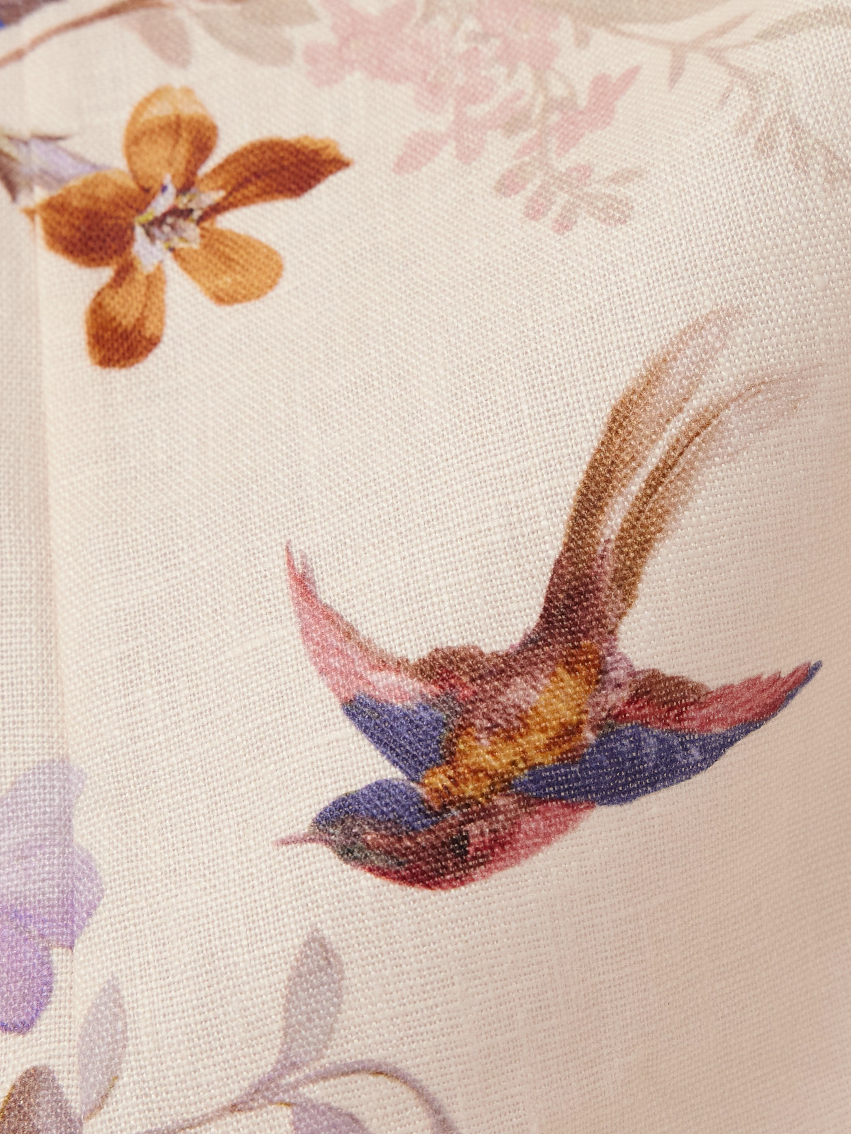 Zimmermann Patience Ruffled Printed Linen Midi Dress In White