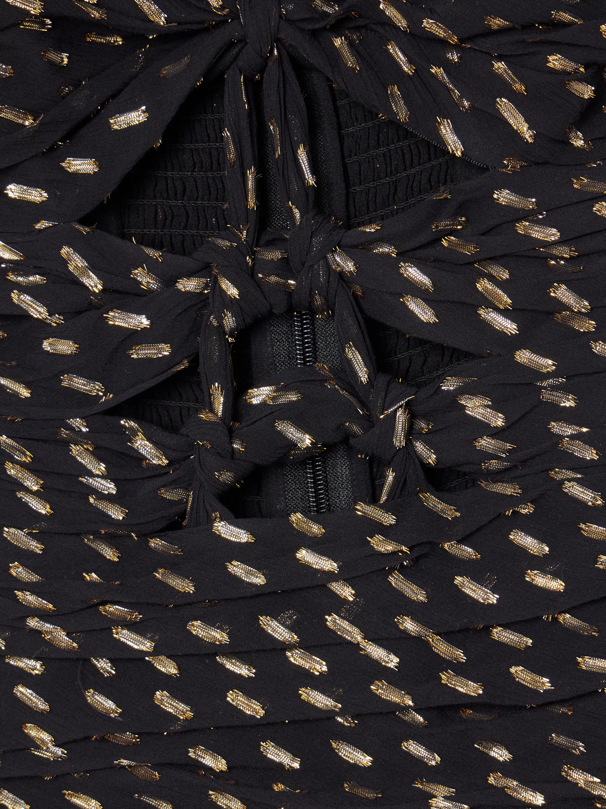 Zimmermann Daylight Cutout Fil Coupé-voile Halterneck Midi Dress In Black