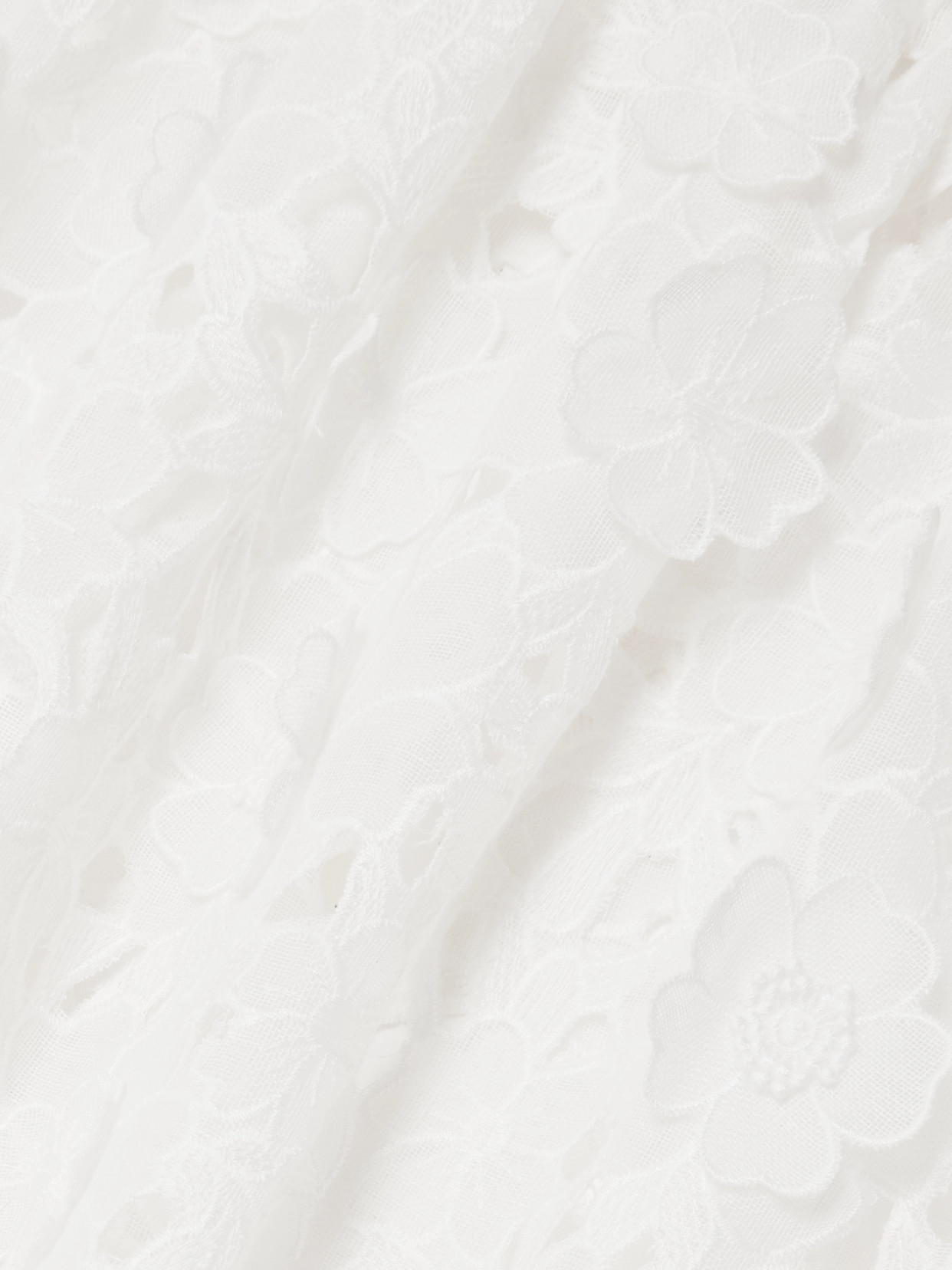 Zimmermann Patience Broderie Anglaise Cotton Blouse In White